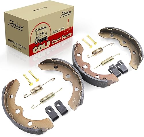Roykaw Club Car Zapatas de freno y kit de resorte para DS 1995 en adelante y modelos precedentes de carrito de golf reemplazan #