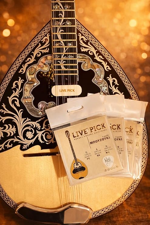 Bouzouki Strings for 6-string/Trichordo Bouzouki Custom Series (Live Pick Brand) Made in Greece