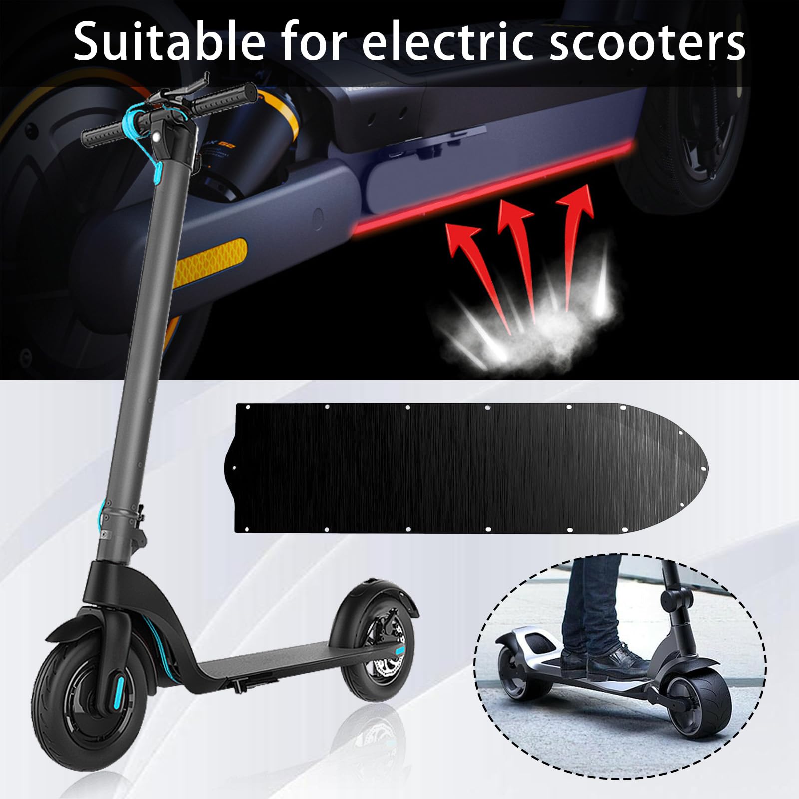 Batteria in plastica battiscopa batteria impermeabile accessorio Scooter per pannello di copertura inferiore nove-bot MAX G30