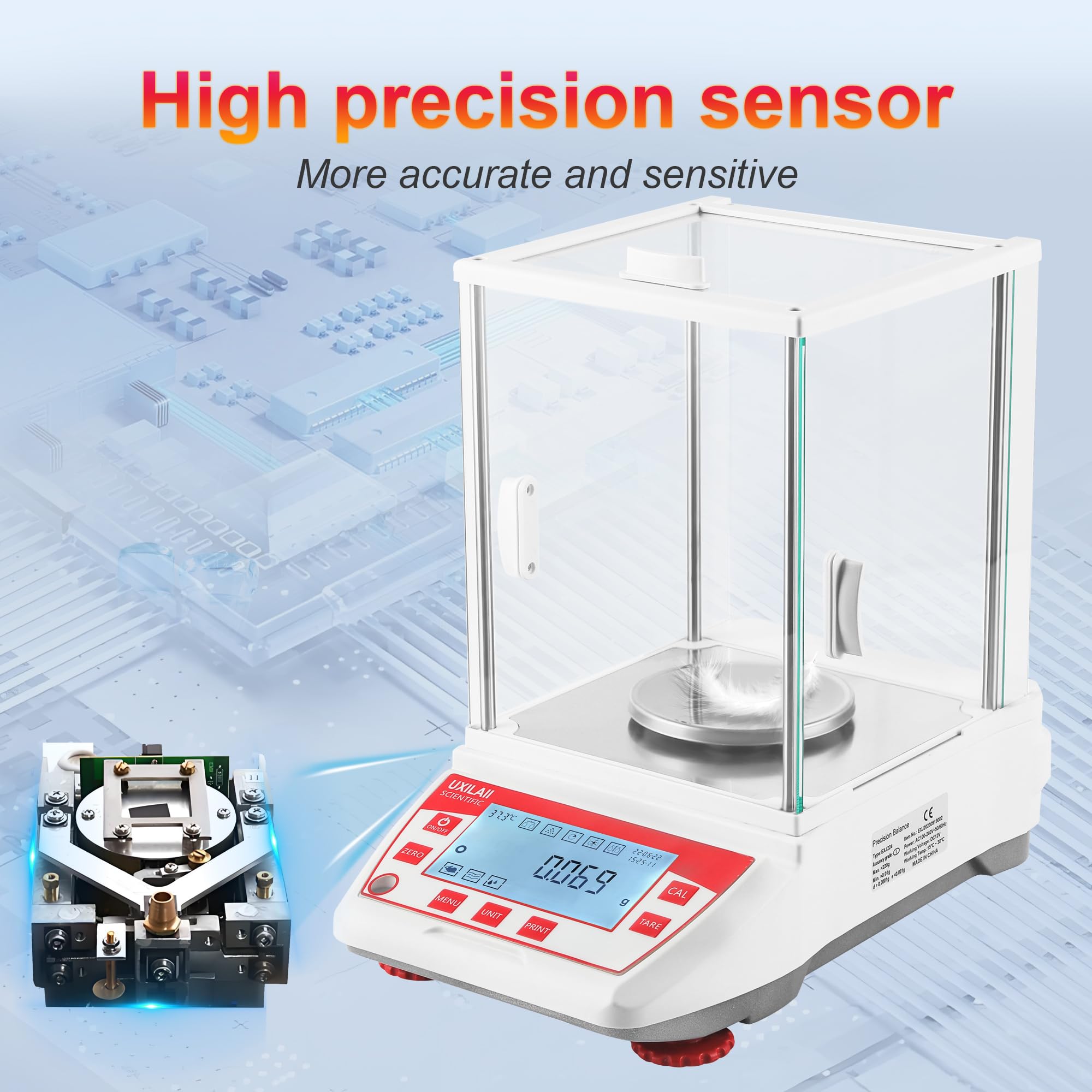 Gram Scale Laboratory Scale Electronic Analytical Balance With ...