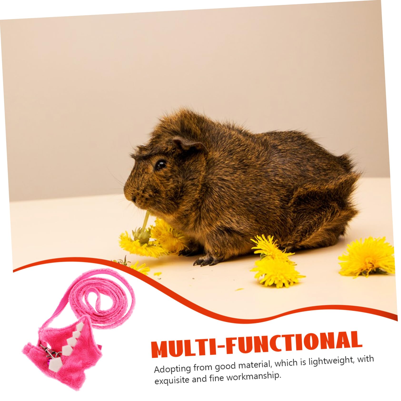 INOOMP 5 Pezzi Guinzaglio Per Furetti E Piccoli Animali Domestici Regolabile Per Furetti E Scoiattoli Robusto Corda Da Passeggio Accessori Per Animali Domestici Allaperto