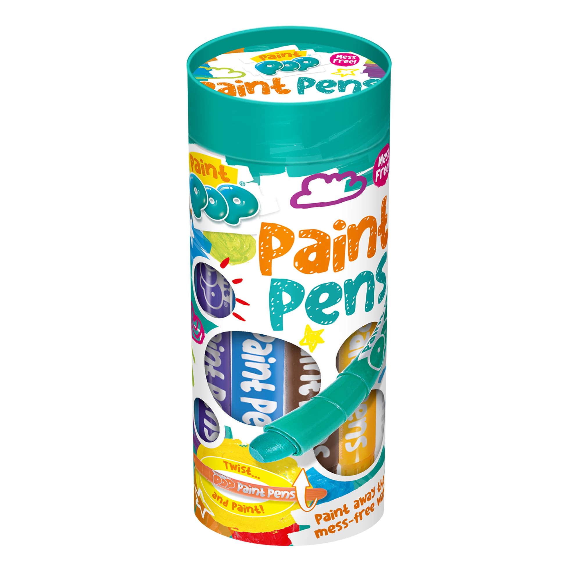Paint Pop Paint Pens 12 Pack - Kids Arts and Crafts Classic Markers