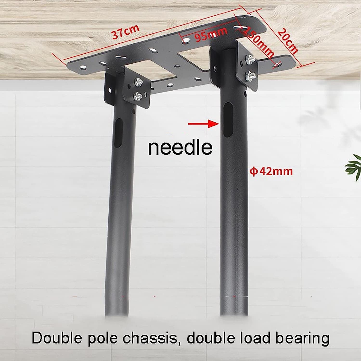Soporte de techo para TV, soporte de pared ajustable para TV, montaje en techos planos o techos inclinados, se adapta a televisores de perfil bajo de 60 a 100 pulgadas, soporte de TV VESA de 900 x 600