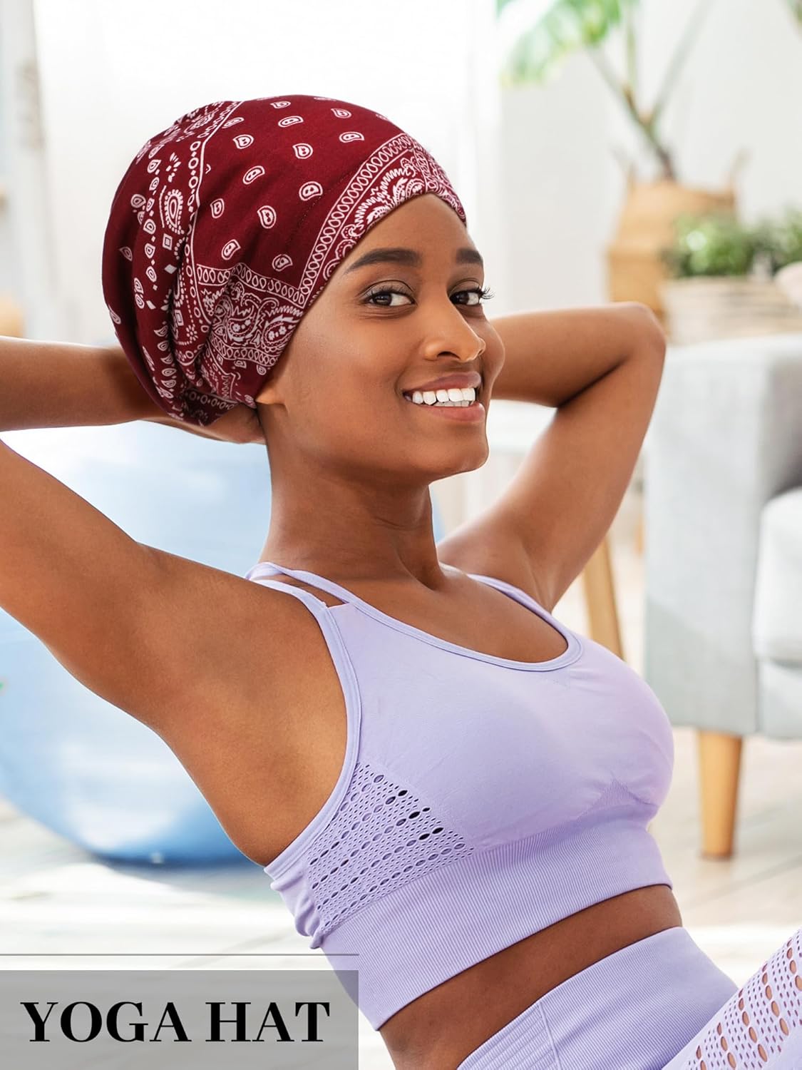 Sintege 6 Pcs Satin Lined Bonnet Sleep Chemo Hat Stretch Cancer Cap for Women Men Cancer Patient African Silk Soft Beanie(Modern Patterns) - Image 6