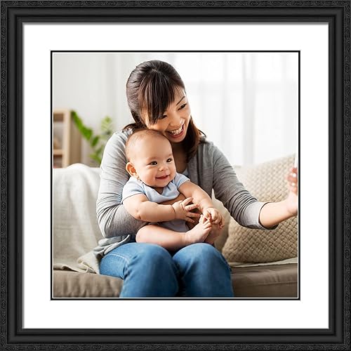 Vista 25 de ArtDirect Marco de madera negro moderno enmarcado personalizado de 12 x 14 pulgadas con tu foto o arte. Sube cualquier imagen y la imprimiremos