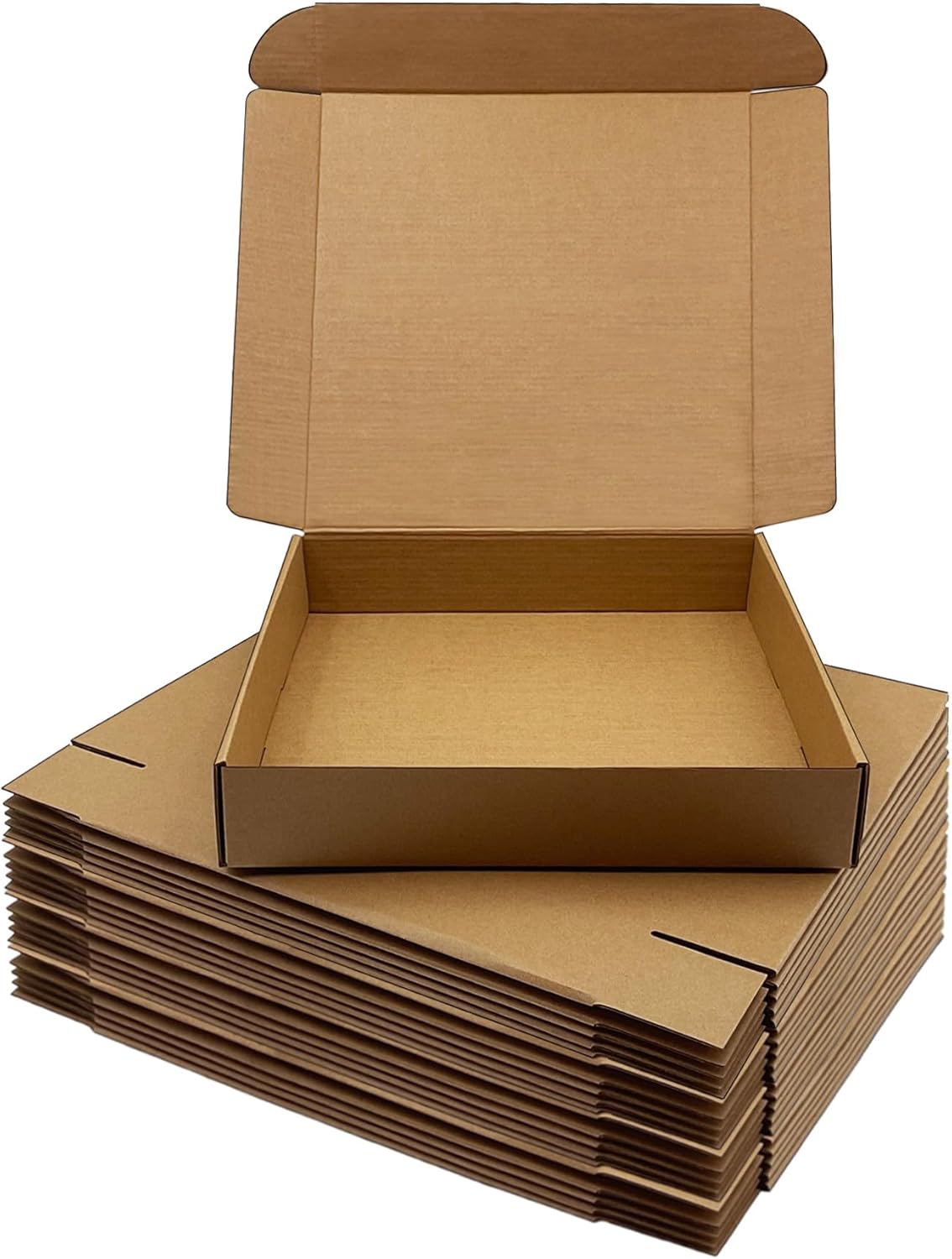 11x11x2 inch Shipping Boxes，Bulk 20 Pack，Brown Corrugated Mailers Cardboard Literature Mailer Box for Packaging Business, Mailing,Moving and Storage，Small Gift Boxes for Wrapping Mailing Present