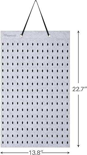 Miniatura 5 de PACMAXI Organizador y exhibición de dijes para zapatos, soporte de pared con 224 agujeros para decoración de zapatos