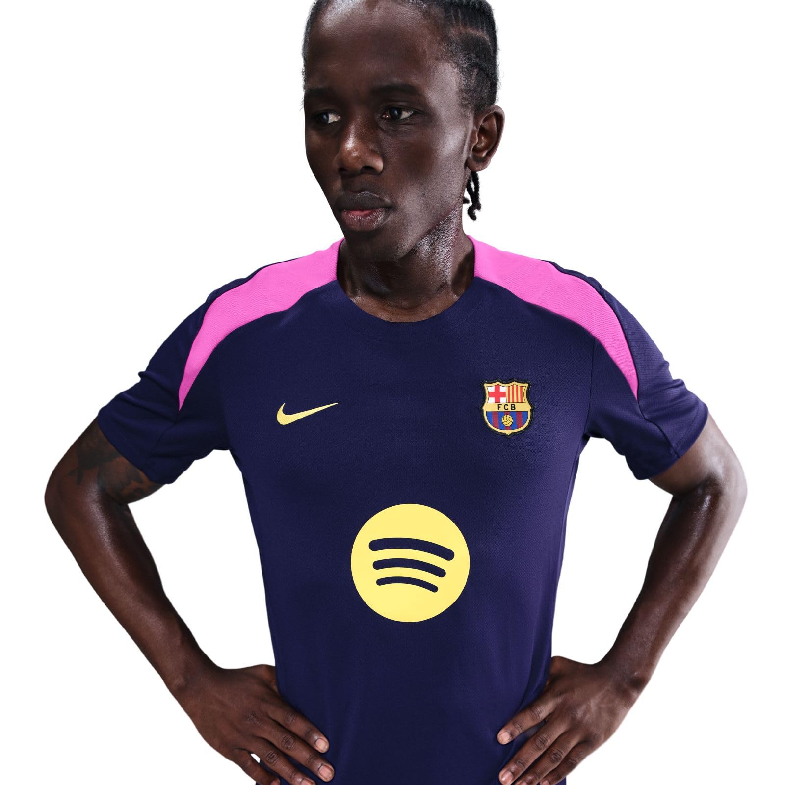 Nike FC Barcelona Strike Nike Fußball-kurzarmshirt mit Dri-Fit-technologie für Herren Maglia a Maniche Corte da Calcio Uomo