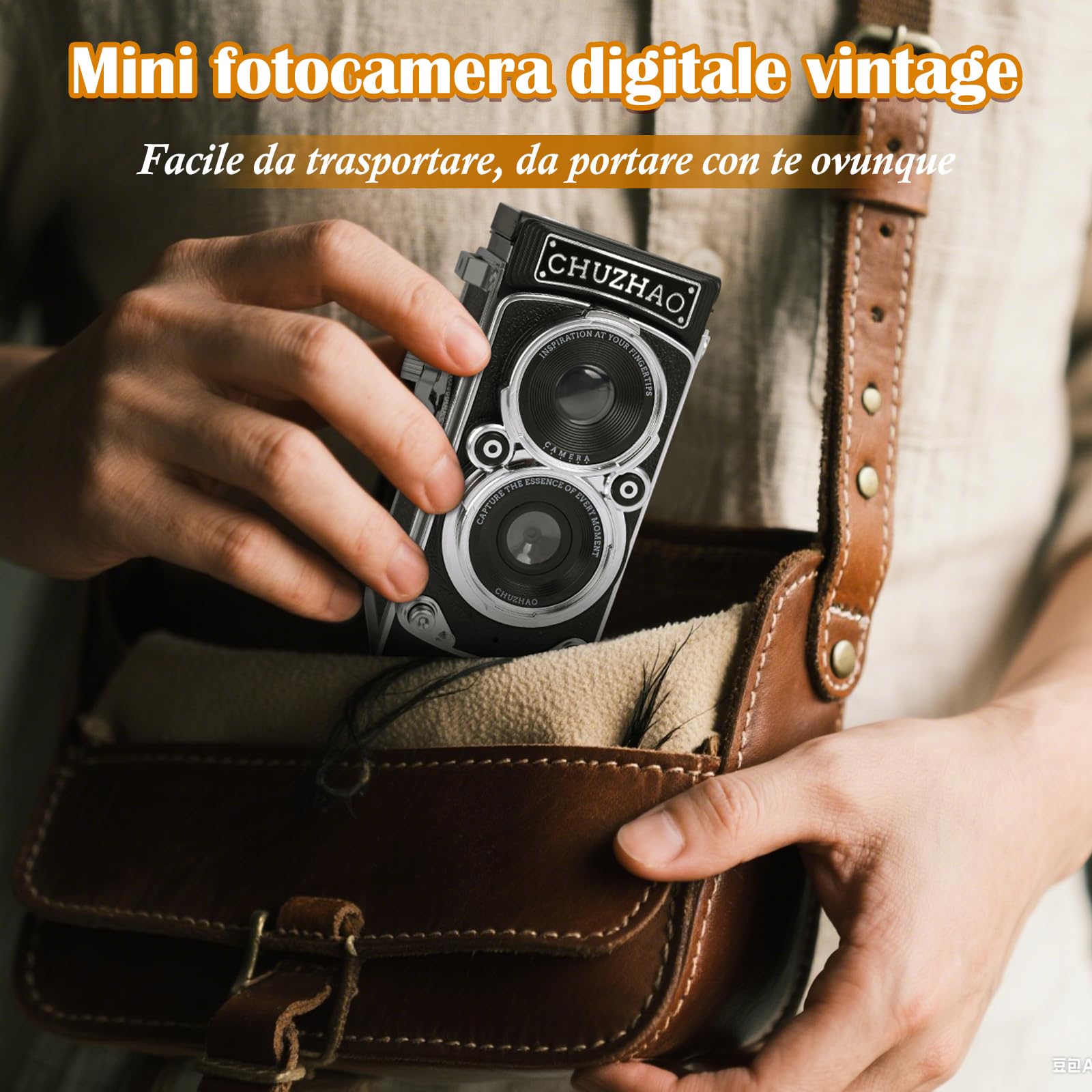 Mini Fotocamera Digitale Retrò, Fotocamera Portatile Con Scheda Da 16 GB, Video Fhd 1080P 12 MP, Autofocus Retrò, Usb, Compatta Vintage, Fotocamera Digitale Per Principianti, Adolescenti, Bambini