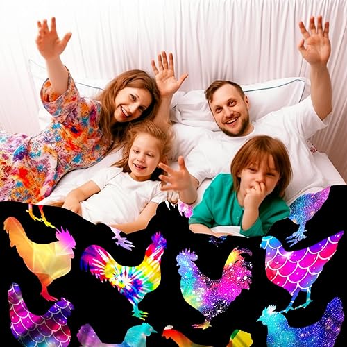 Miniatura 5 de Manta de pollo para adultos, suave y acogedora, regalo para amantes de los pollos, divertida manta de franela de gallos, regalos de Navidad para