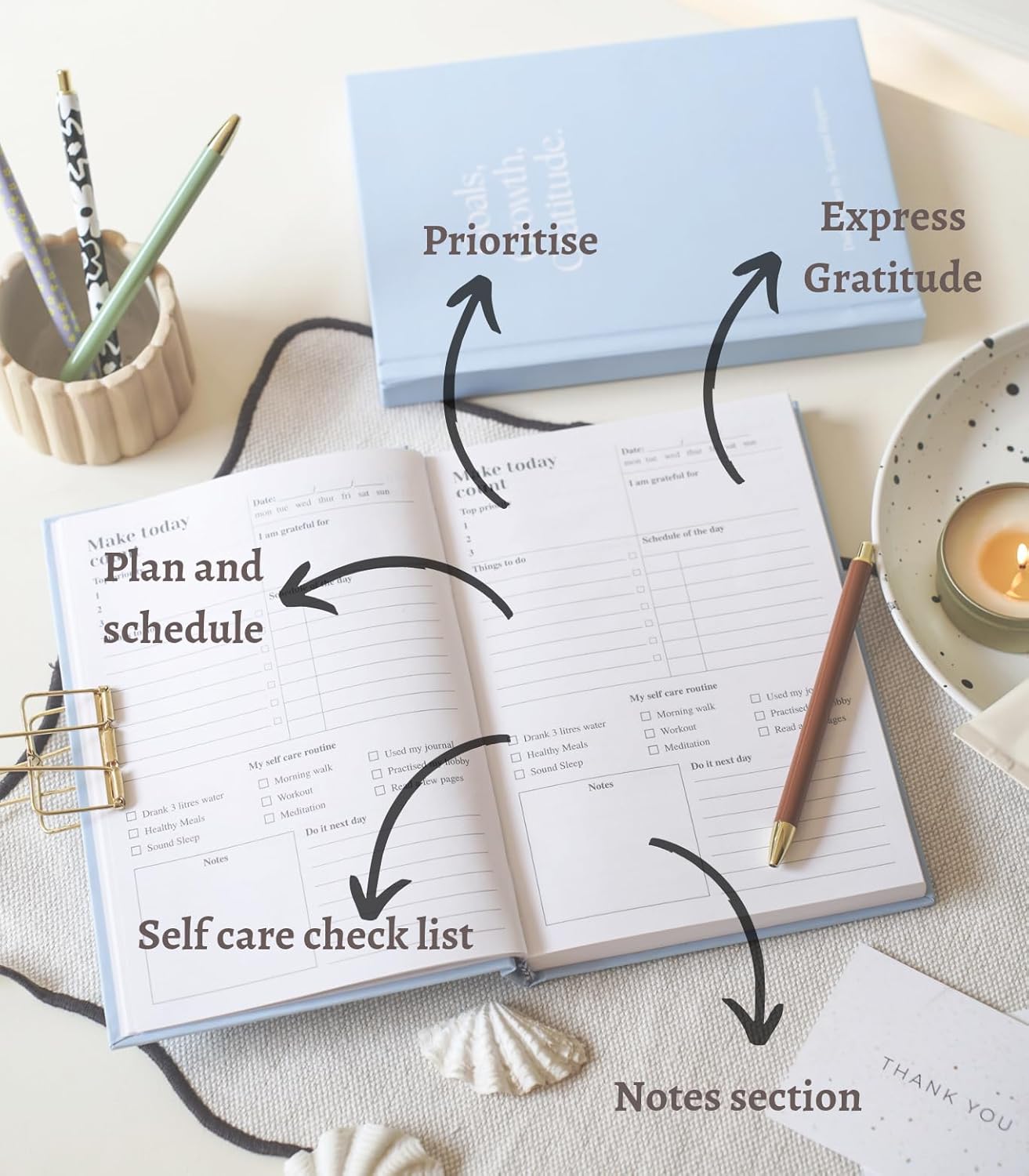 Scripted Happiness A5 All-in-One Planner, Work Life Balance, Daily Unwanted, Wellness and Self Care, Two-Do List, Hardcover, Fox Leather, 200 pages Scripted Happiness A5 All-in-One Planner, Work Life Balance, Daily Unwanted, Wellness and Self Care, Two-Do List, Hardcover, Fox Leather, 200 pages