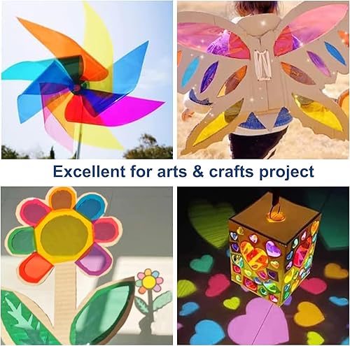 Miniatura 5 de POPGIFTU Rollo de celofán morado  Desplegado 34 pulgadas de ancho x 100 pies de largo  3 mil de grosor morado real translúcido  Regalos, cestas,