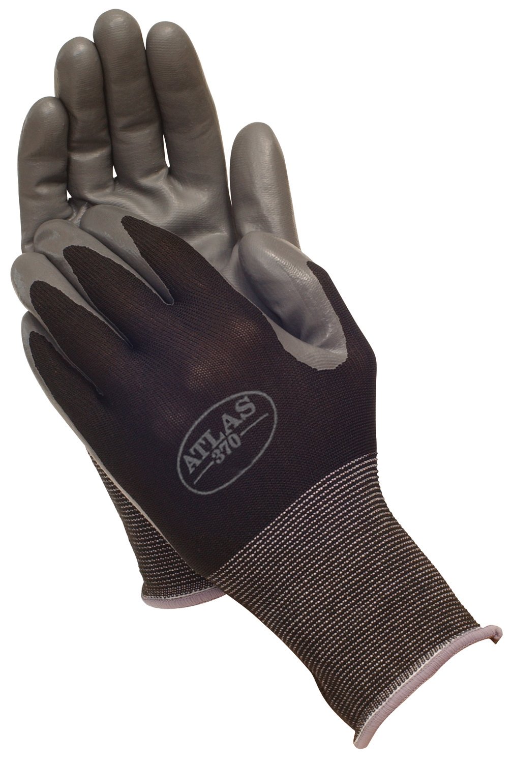 Nitrile Work Gloves, Knit Liner, XL