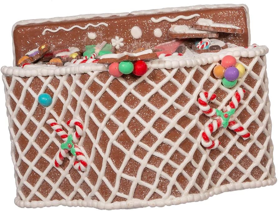 Kurt S. Adler 12.5-Inch Battery-Operated Light Up Nativity Gingerbread House