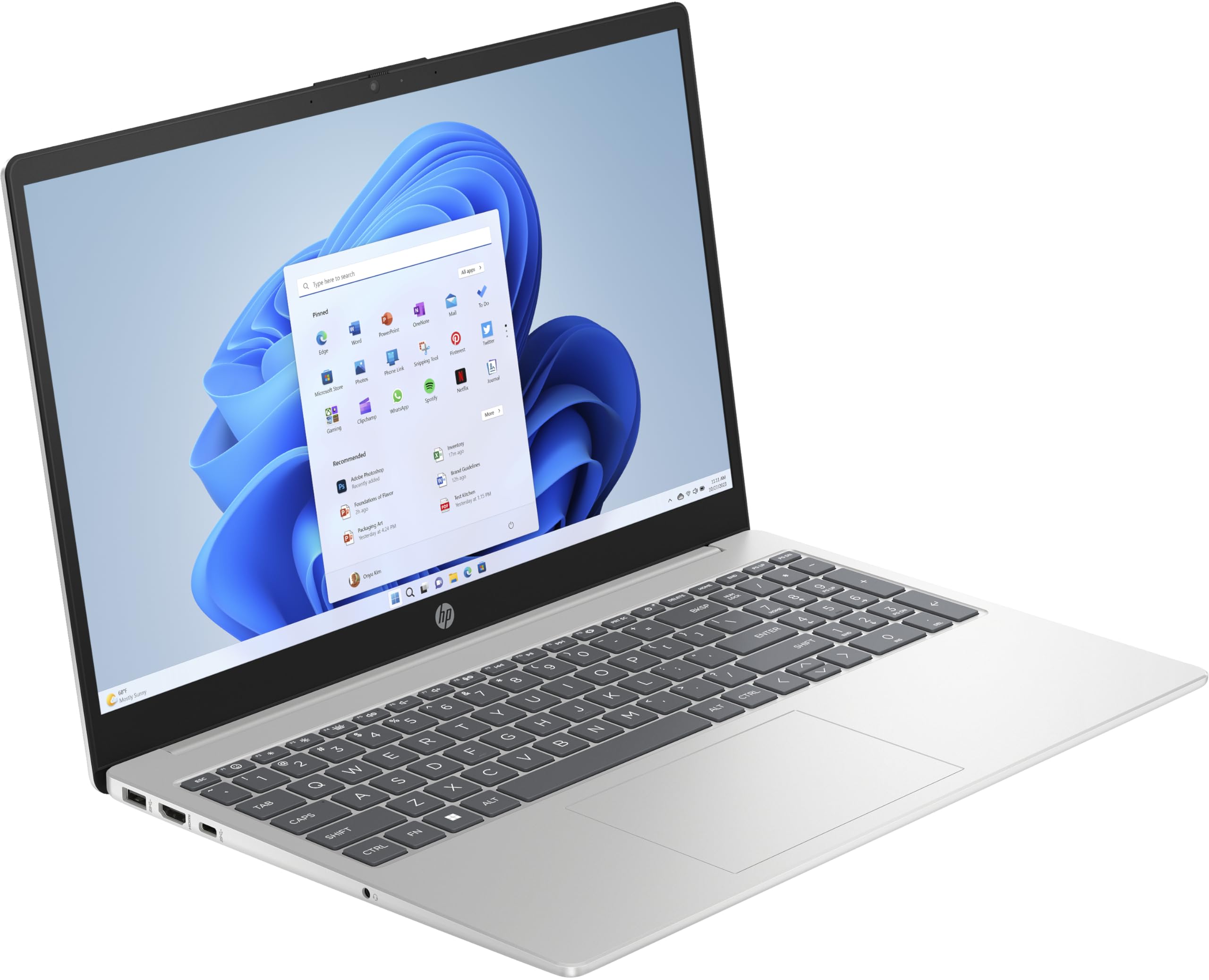 HP Laptop 15-fc0625nd | 15.6" Full HD Antiglare IPS | AMD Ryzen 5 7520U | 8GB RAM | 512GB SSD | Windows 11 | QWERTY Keyboard