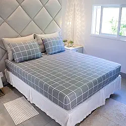 Jogo de Lençol Cama Casal 3 Peças Estampado 100% Algodão com Elástico e Toque Macio Cozzilar (Modelo 11)