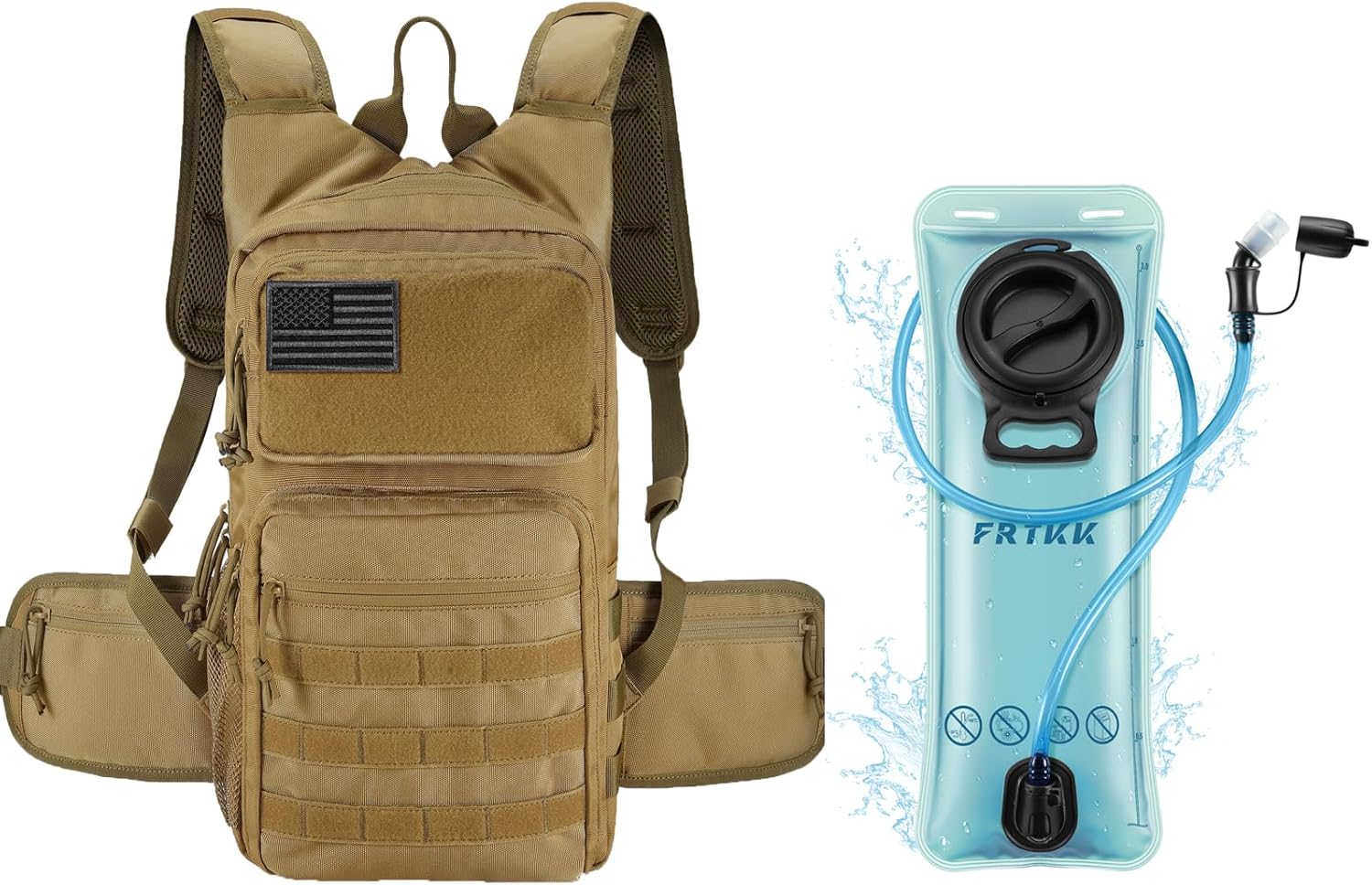 Hydration Backpack with 3L TPU Hydration Bladder, Lightweight Insulation Hydration Pack for Cycling, Hiking, Running, Climbing, Hunting, Biking