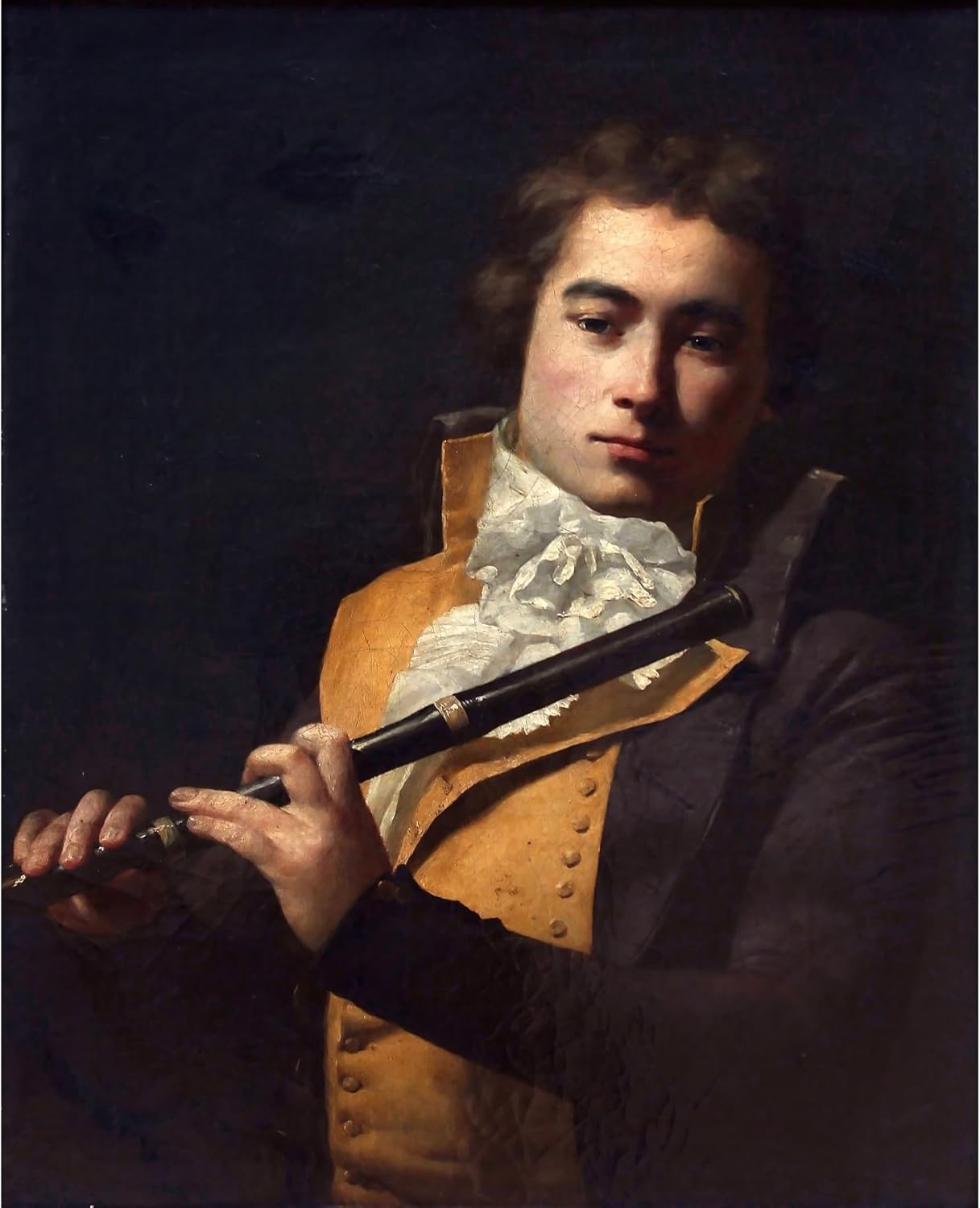 ArtDirect Portrait Of Flutist François Devienne (1792) Unframed Art Print Giclee Poster by Jacques Louis David - Ready for Framing with Customization Sizes 8x10, 11x14, 16x20, 24x30, 36x45 and 48x59 inches