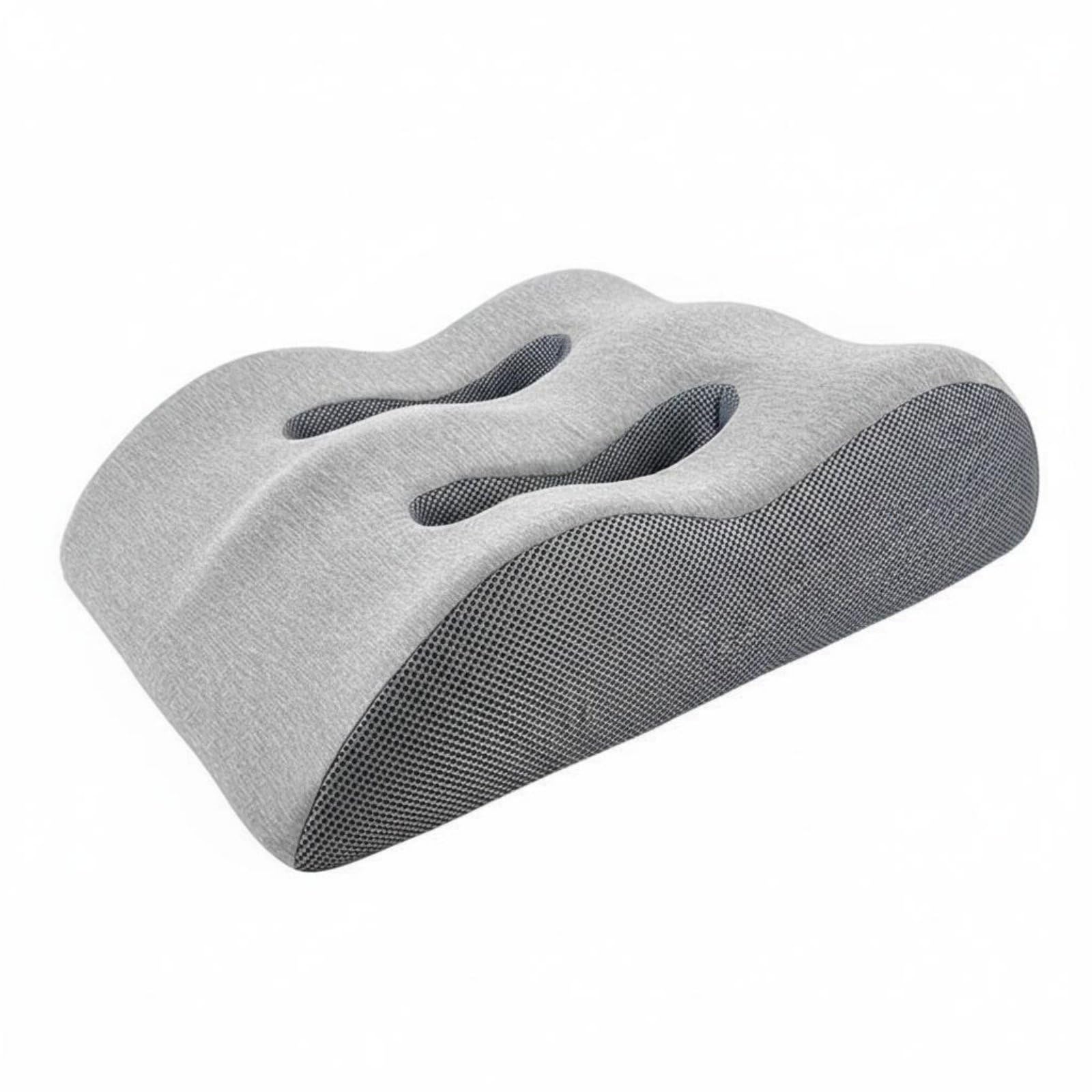 Almohada de Soporte para Piernas para Piernas Cojín Elevador Almohada Ortopédica Cojín Ergonómico Tejido Lateral Respirable Que Mantiene Adecuada para, Gris Claro, 54 43 15