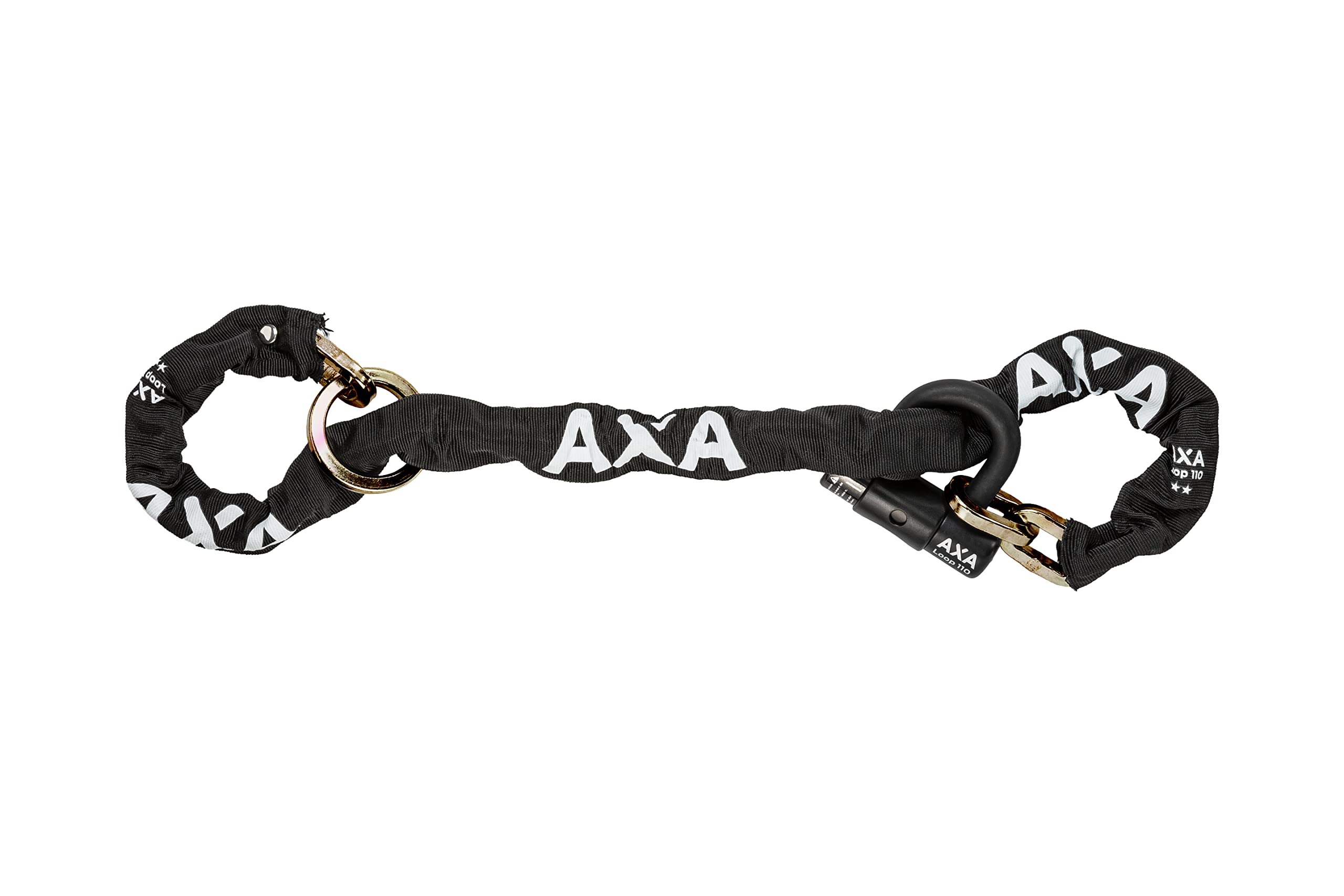 AXA Loop 110 Kettenschloss – Länge 110 cm – Sicherheitsstufe 15 – Hohe Sicherheit für E-Bikes und Lastenräder
