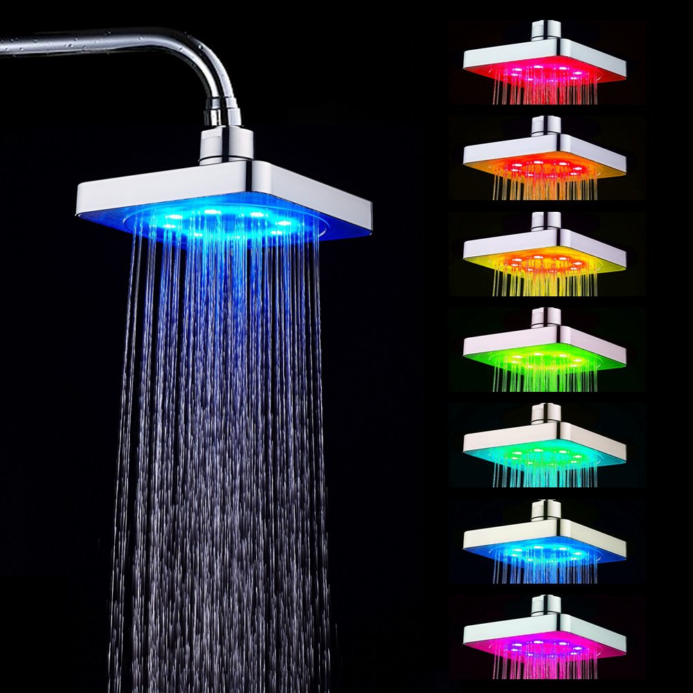 Douchette à main LED 7 couleurs pour douche de salle de bain et hydrothérapie