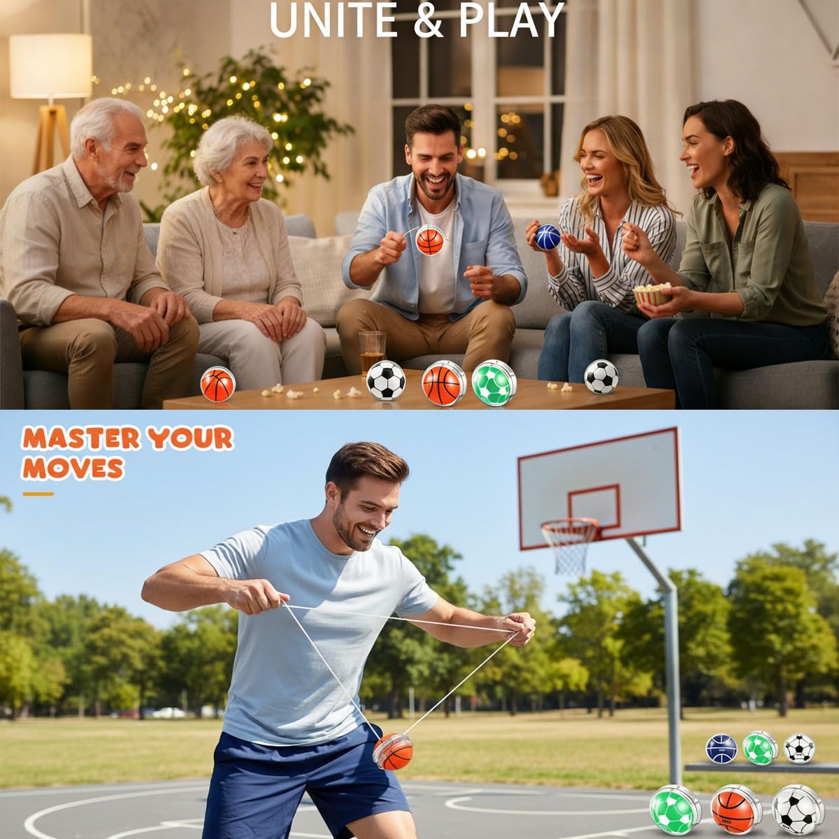 23 Pezzi Yo-Yo Set per Adulti, Classico Giocattolo Yo-Yo, Giocattolo Antistress per Adulti, Ideale per Bomboniere, Eventi, Team Building e Decorazioni