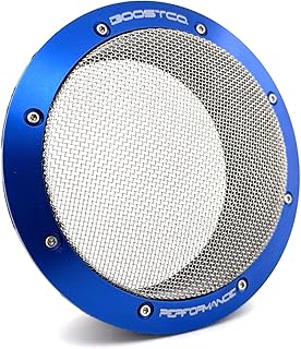 4" Turbo Inlet Screen – High Flow Stainless Mesh Filter – Cone Filter Replacement for Tight Bays & Race Builds – Street Version (Blue, 4" Turbo Inlet)