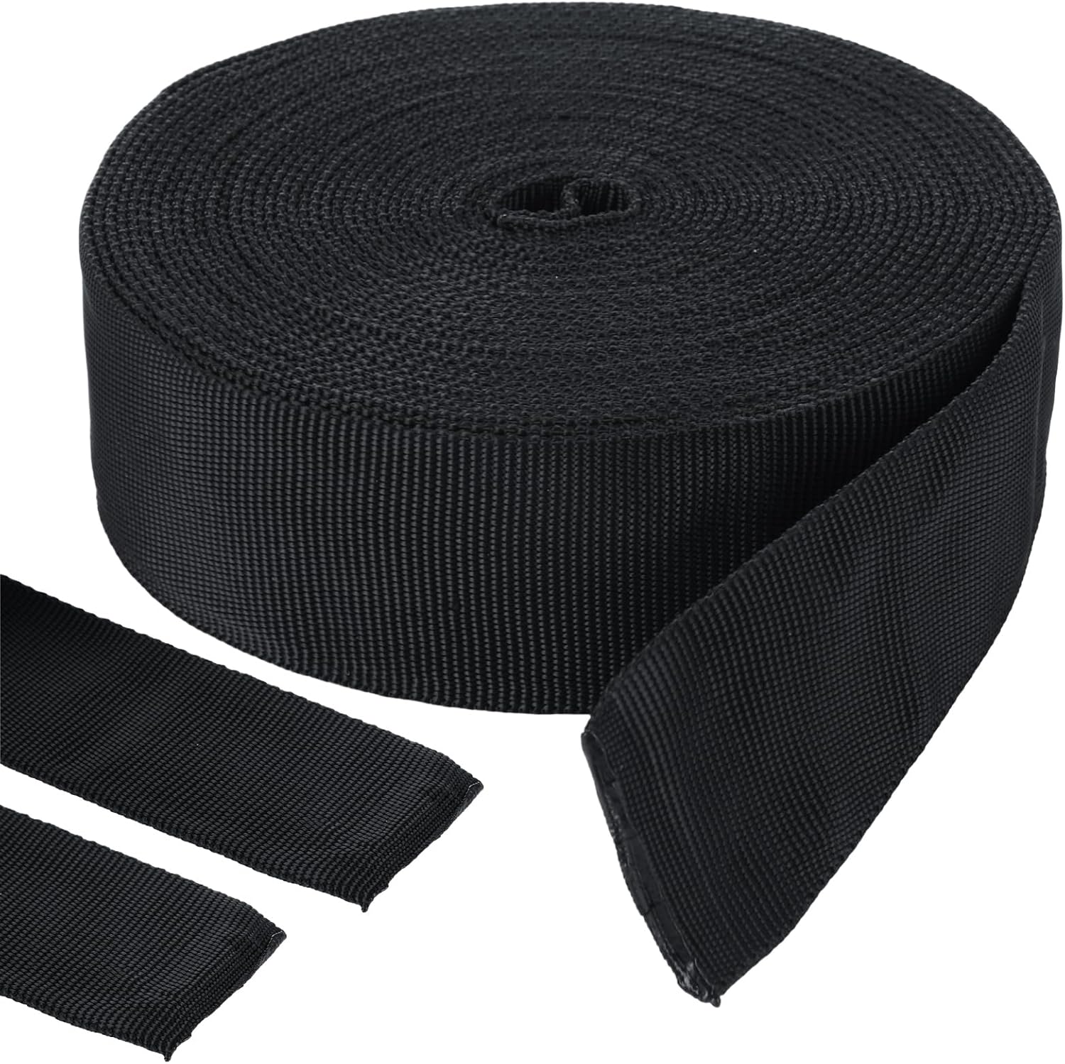 ASelected 26.2ft Hydraulic Hose Protector Sleeve，Polyester Chain Cover Sleeve 1.5in Wide, Black Hydraulic Hose Sheath Wrap for Cable Management Sleeve
