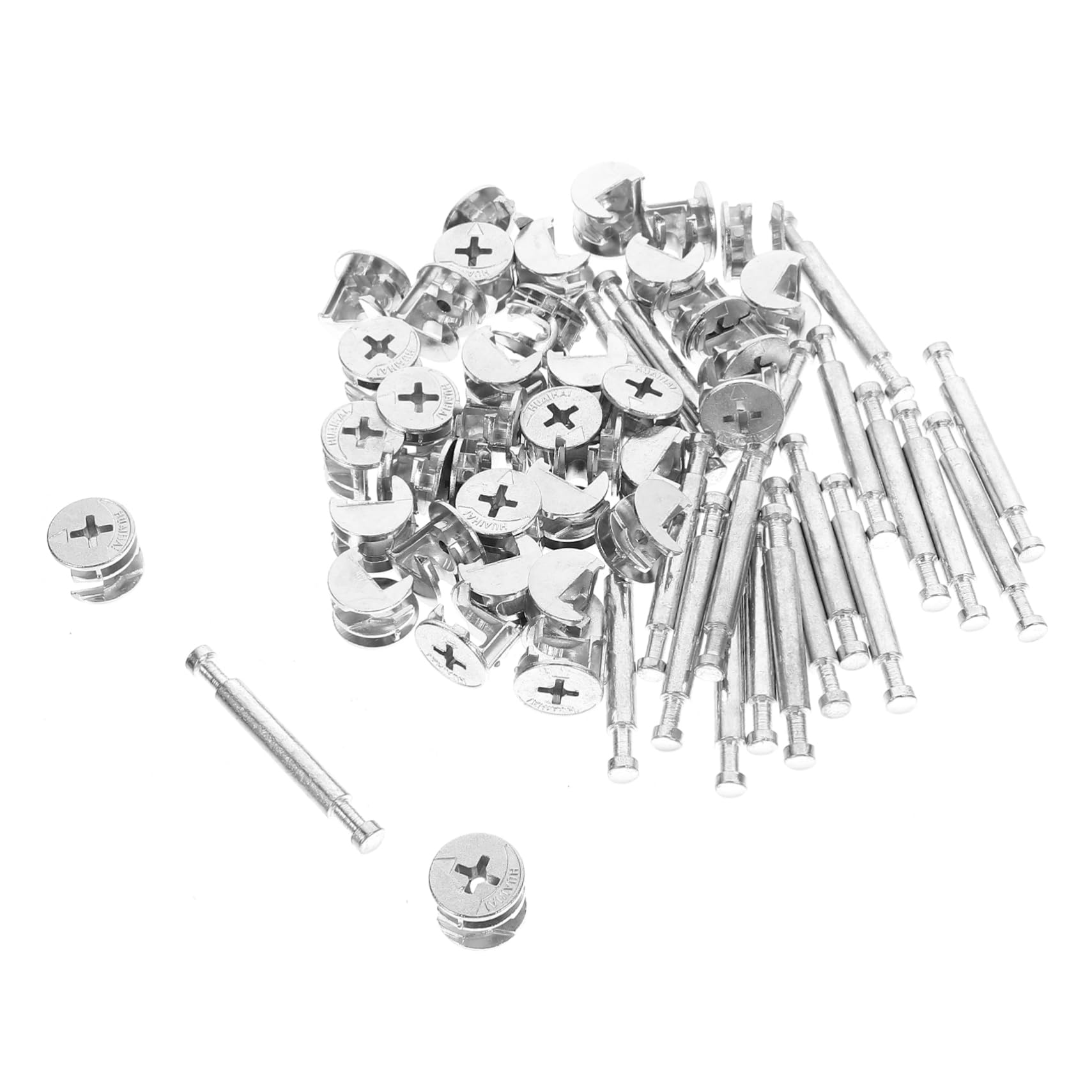 SOLUSTRE 20 Pack Furniture Fittings Kit Fitting Connecting Dowels Furniture Fasteners Metal Repair