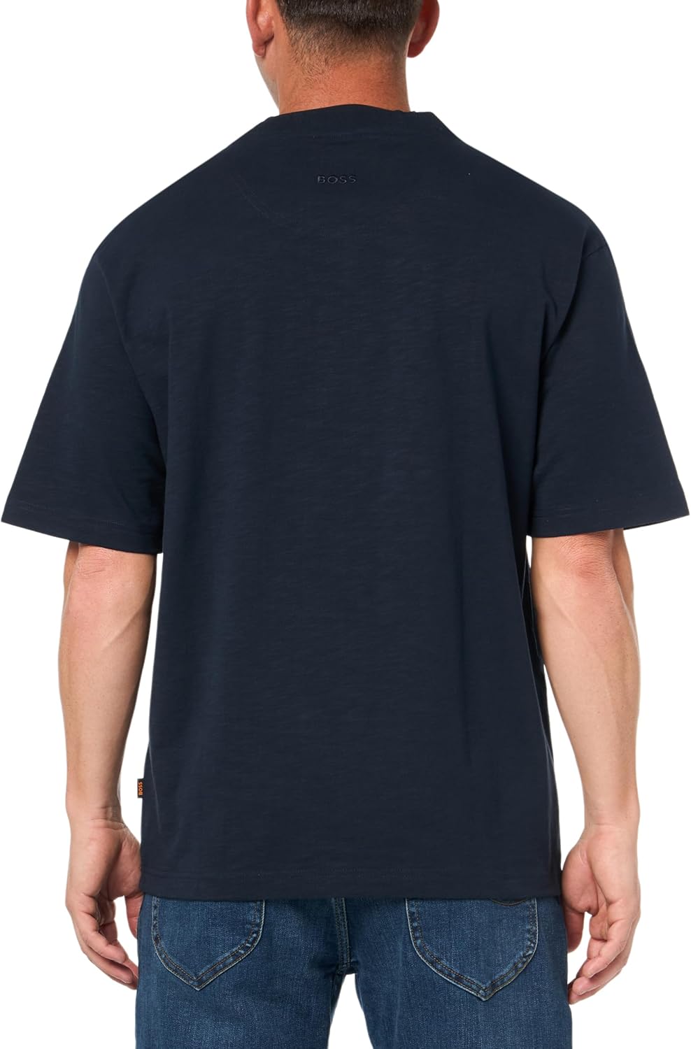 BOSS Men's Slub Yarn Single Jersey T-Shirt