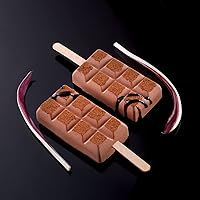 Vista 5 de Silikomart Molde de silicona para barra de helado, juego de 2, Chocostick