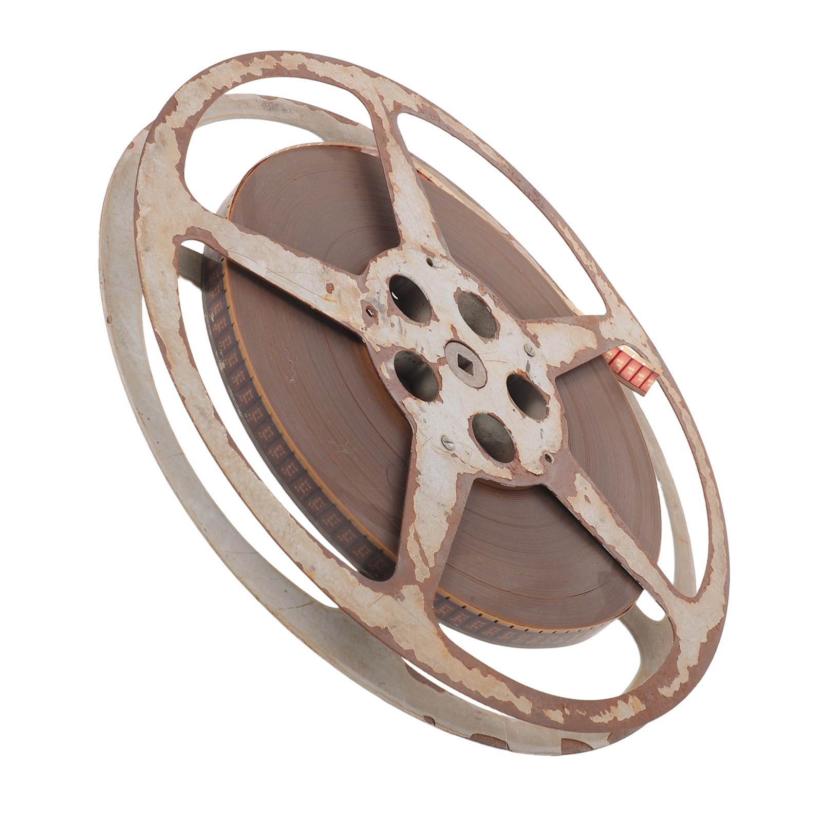 MERRYHAPY Decorazione Film Cinematografico, Bobina Film Vintage, Ferro Color Caffè, Realistico e Flessibile, per Educatori e Collezionisti, Decorazione Parete Sala Cinema e Festa Vintage