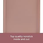 Farberware Nonstick Bakeware, Nonstick Cookie Sheet/Baking Sheet - 10 Inch x 15 Inch, Rose Gold Red