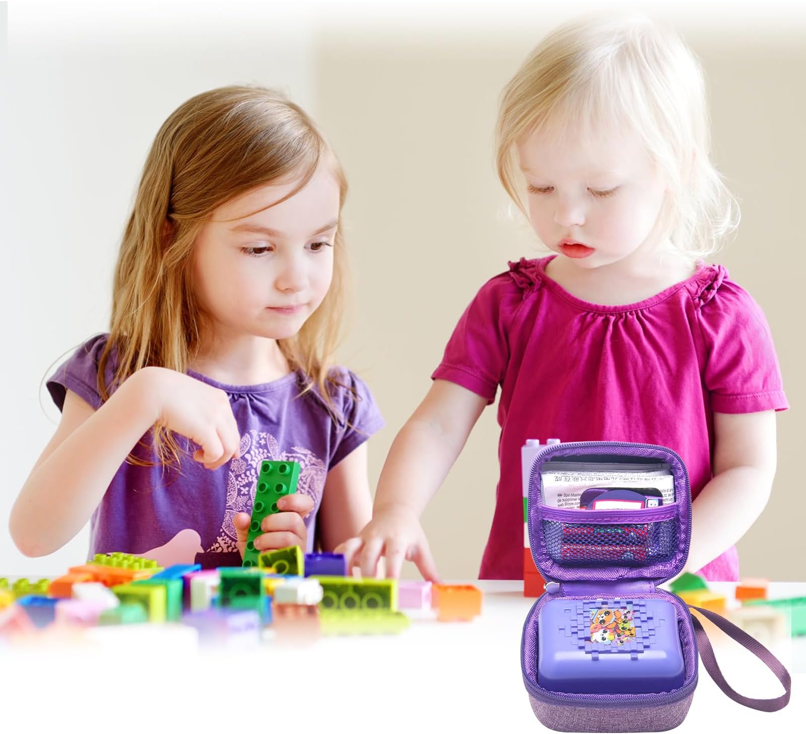 Hard Carrying Case for Bitzee Interactive Toy, Protective Travel Case for Bitzee Interactive Toy Digital Pet and Case Storage Holder (Purple)