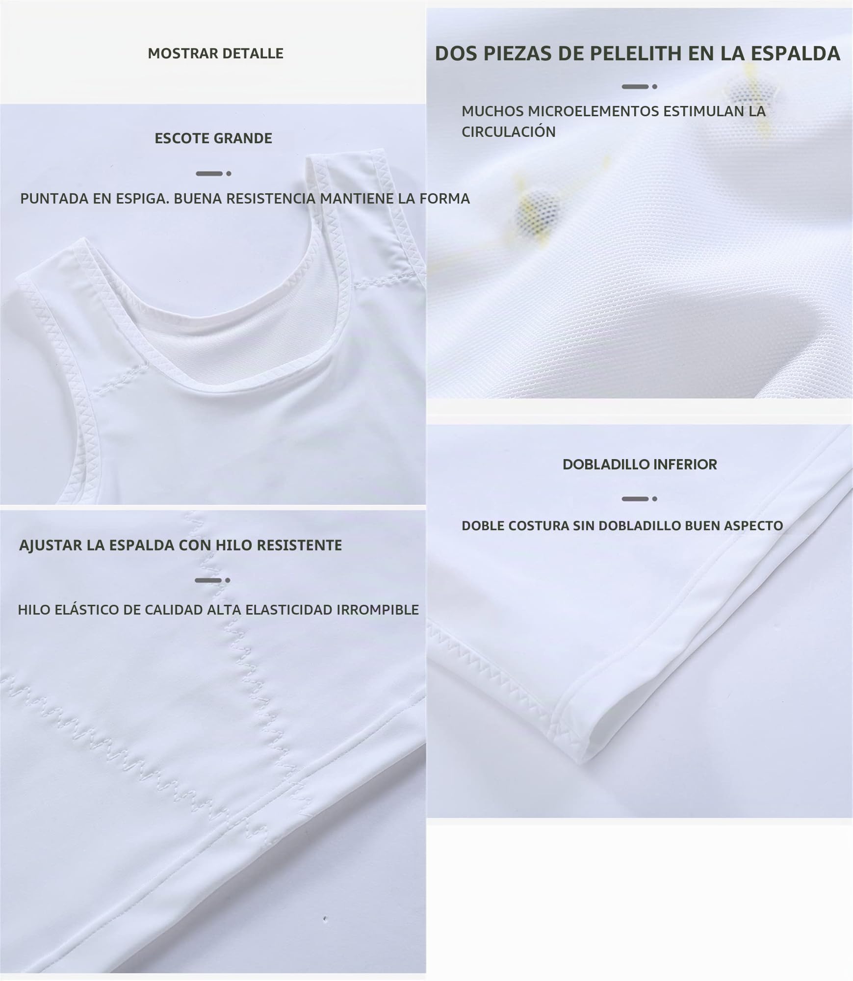 BaronHong Hombres ocultar ginecomastia suéter pecho braguero compresión adelgazar camiseta hombres corsé camisetas sin mangas