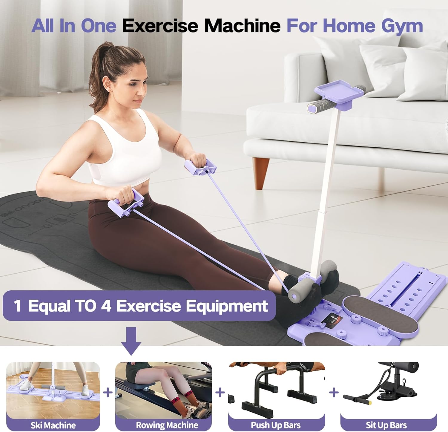 Keshwell Ab Machine,Thigh Leg Exerciser,Sit Up Exercise Equi...
