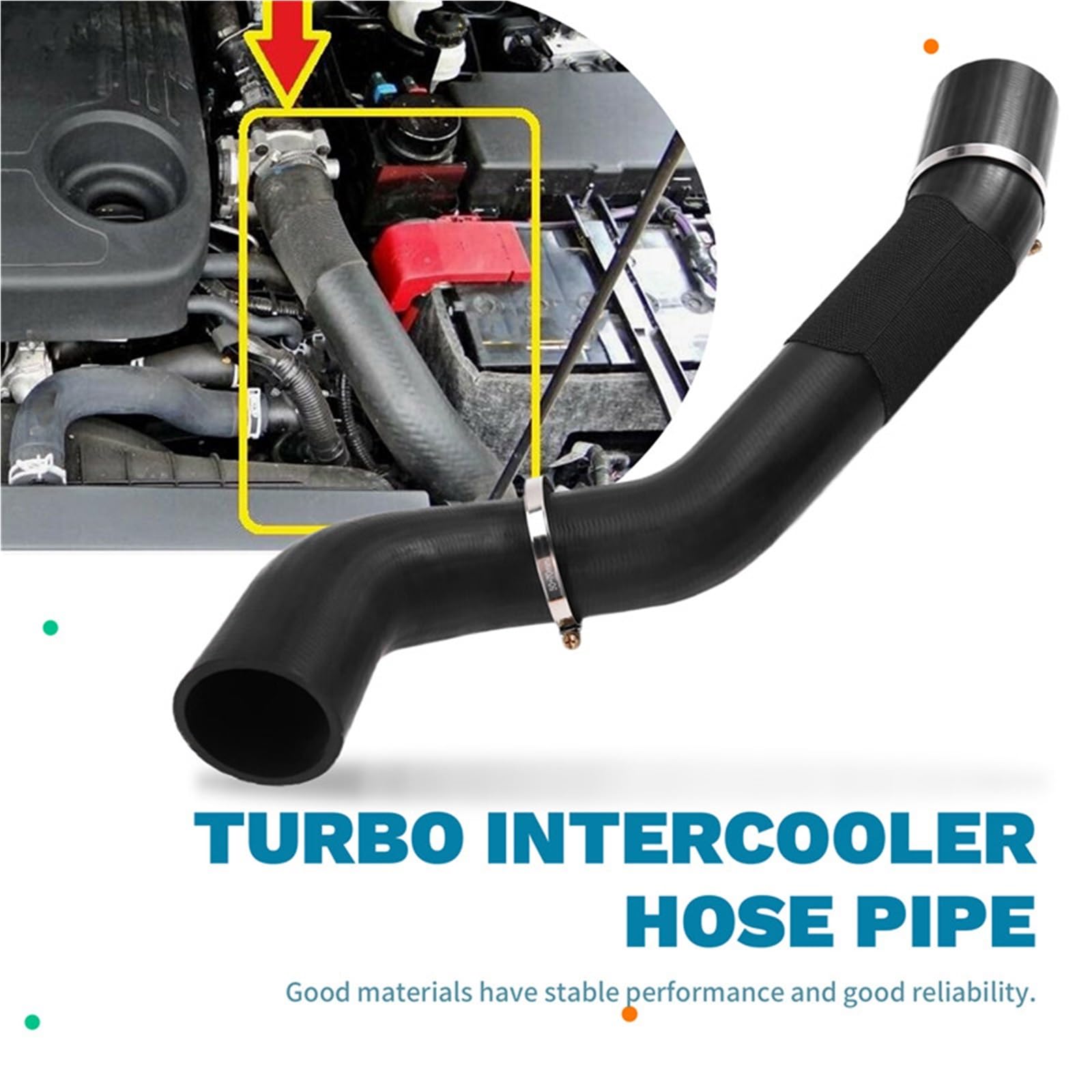 Mod silnik wąż chłodzący Pasuje do FORD RANGER 3.2 Tdci AB396K683BF WĄŻ TURBO INTERCOOLERA rury chłodnicy