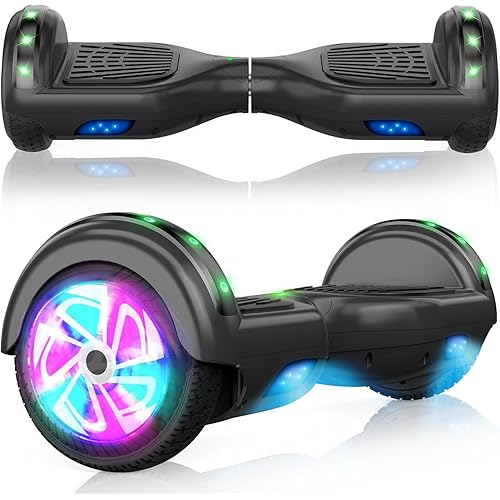 UNI-SUN Self Balancing Scooter for Kids, 6.5" Two Wheels Scooter with Bluetooth and Lights for Girls Boys Kids Adults