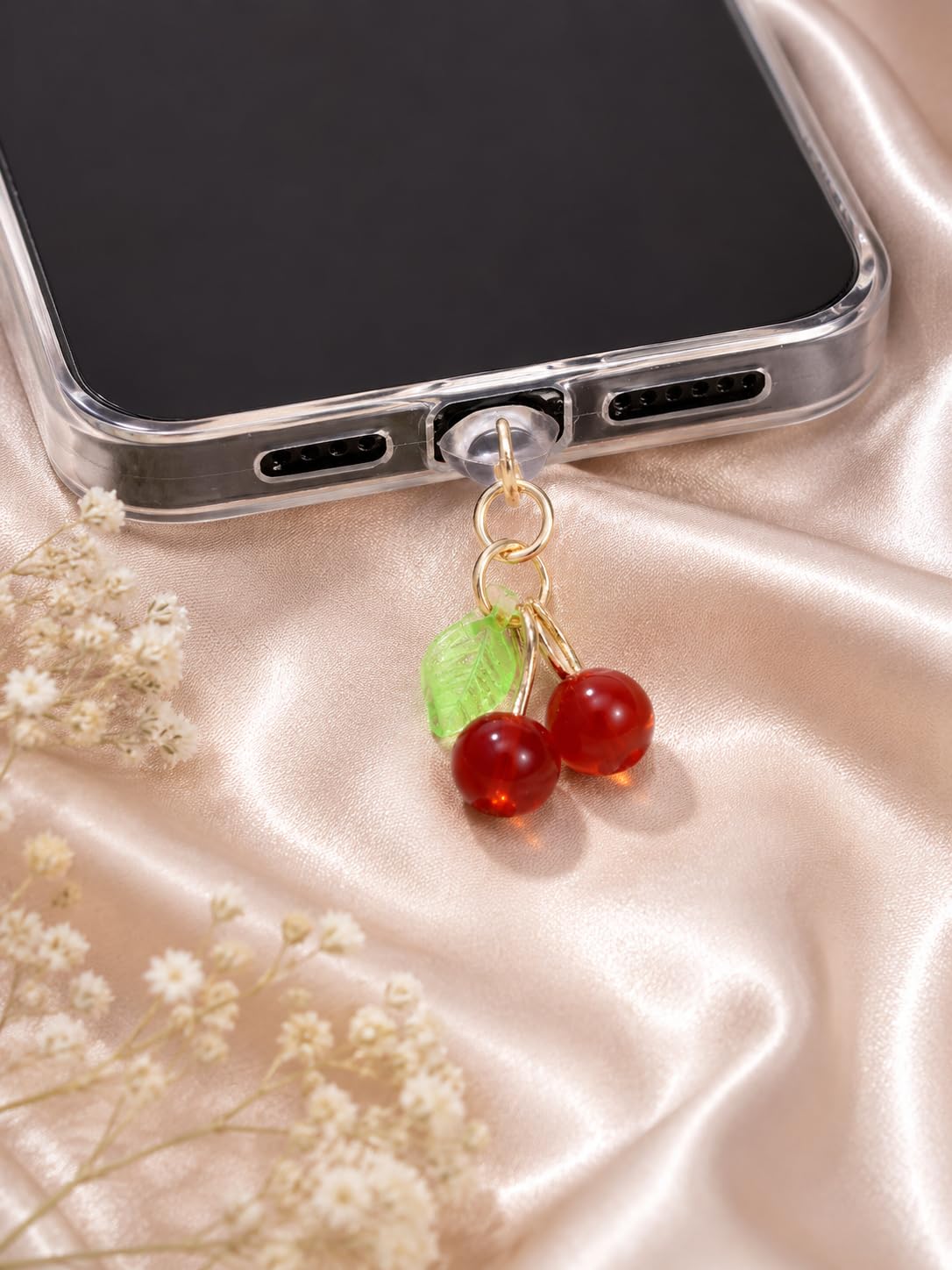Case Creation Bow Charm Charging Jack Protector Anti-dust Plugs for USB-C Port Type-C Rhinestone Cute Cap Compatible with Smartphones, Tablets, Laptops (Silver Bow Dust Plug Charm, Pack of 1) — Amazon image 16