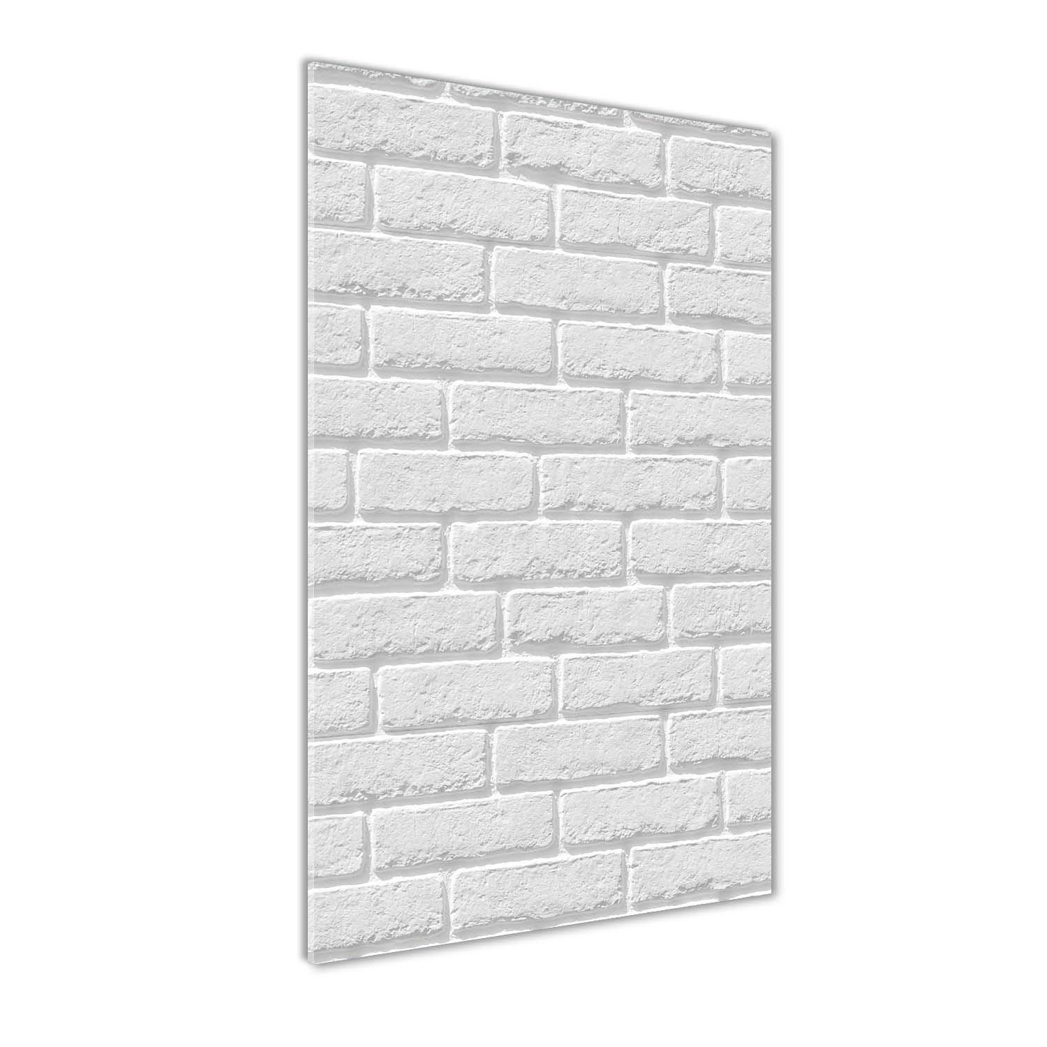 Tableaux pour la mur en acrylique Tulup : sublimez votre salon avec un style brique blanche