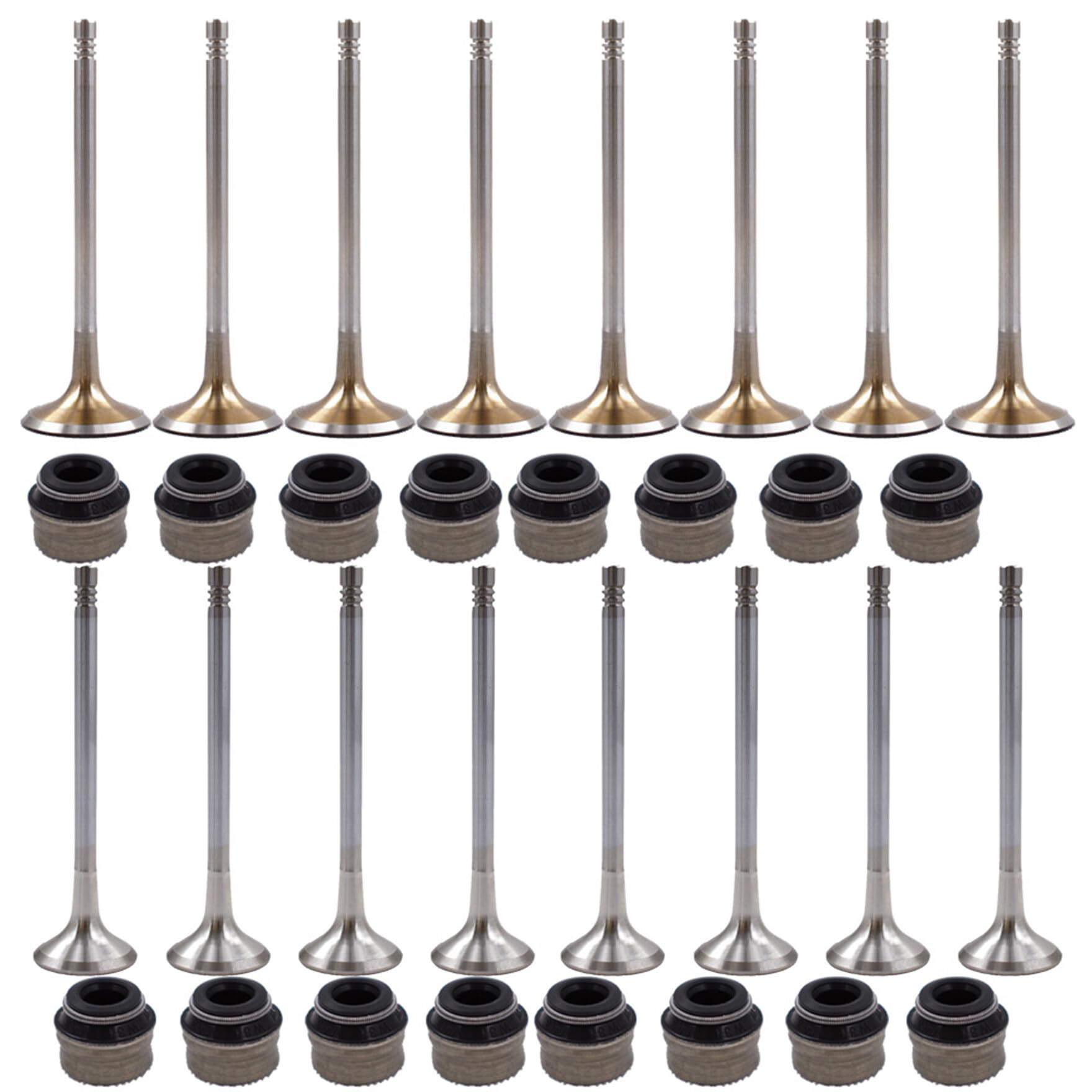 Sostituzione Del Kit di Valvole di Aspirazione E Scarico da 16 Pezzi da 6Mm per Audi A3 A4 A5 2.0T Muslimexayb