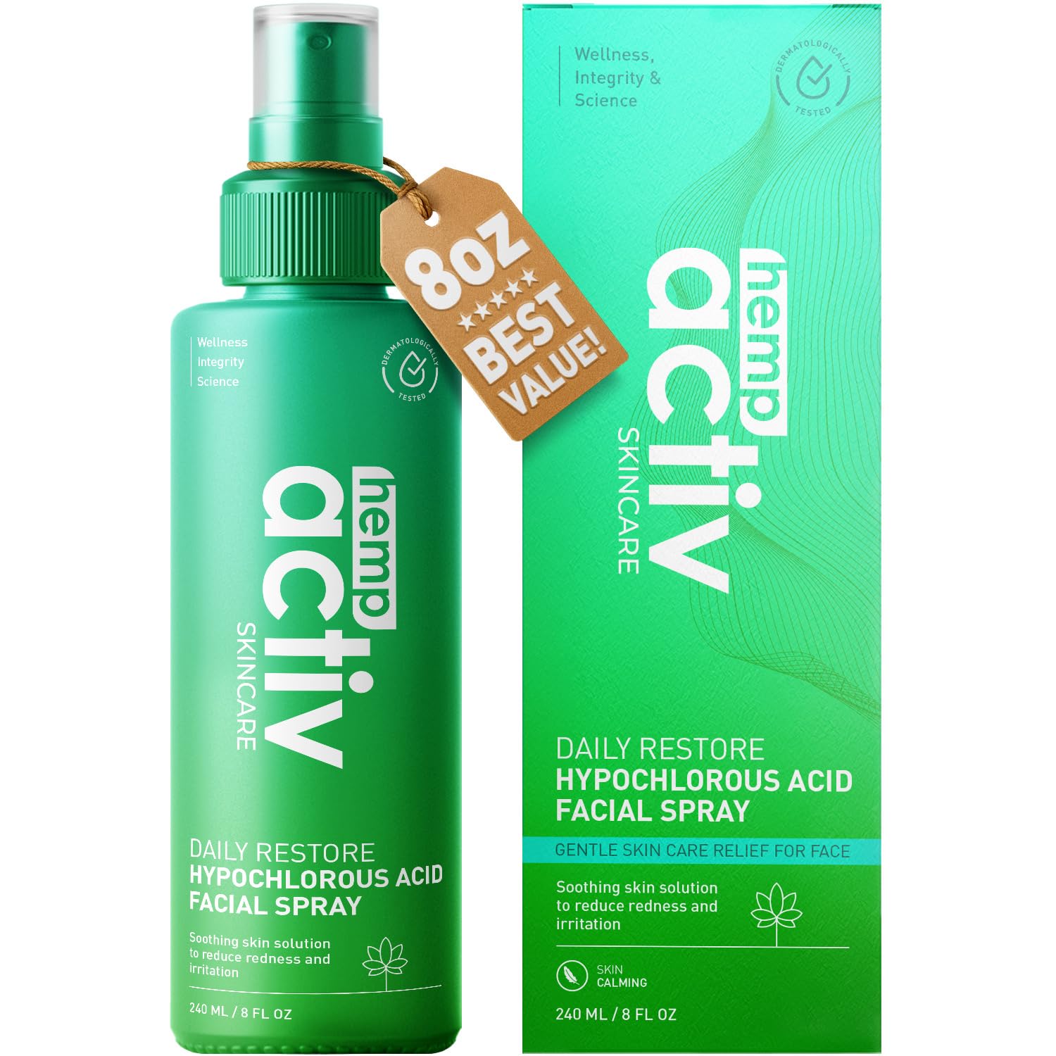 Amazon.com: HEMPACTIV Hypochlorous Acid Spray for Face & Skin