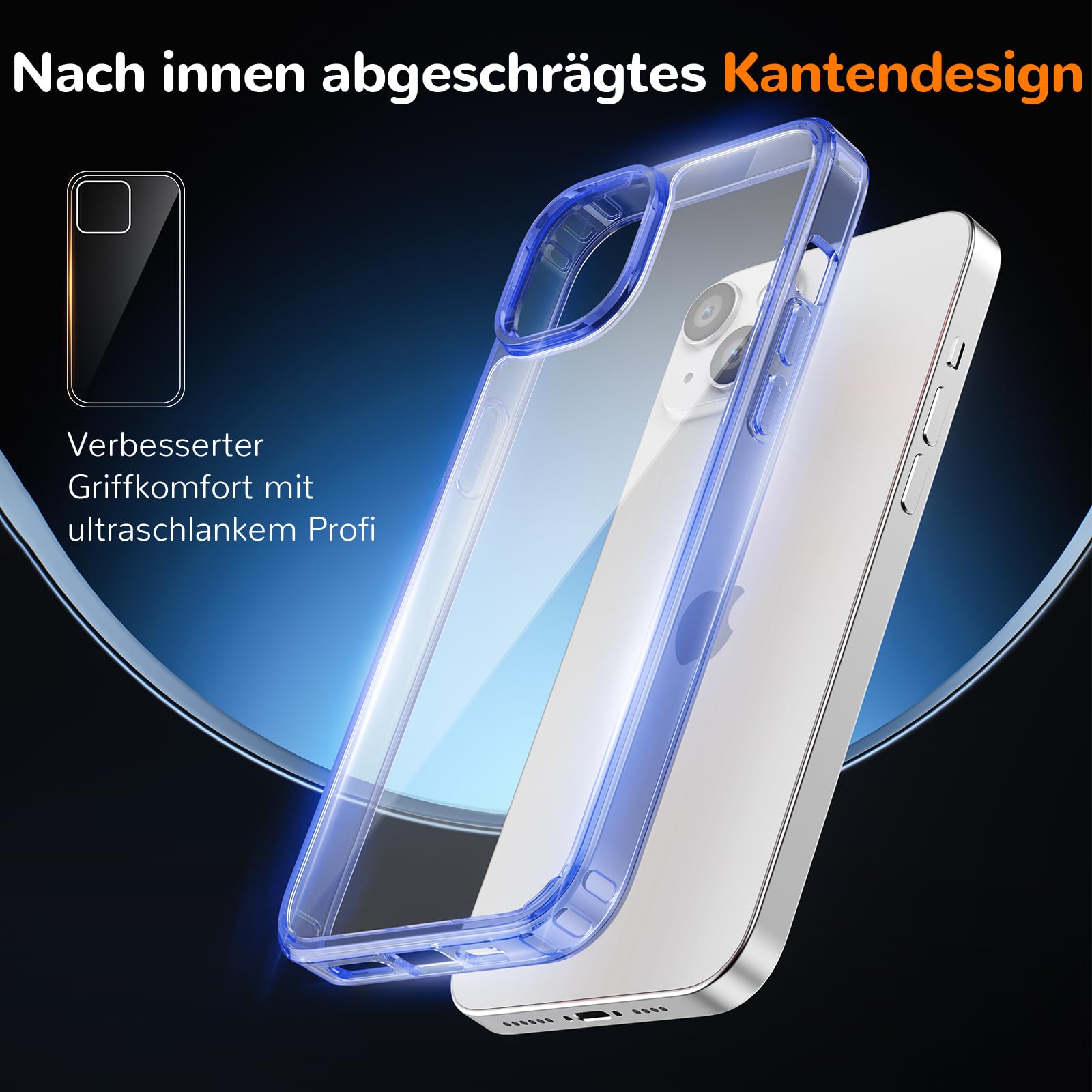 Clear Case for iPhone 15, Ultra Thin, Shockproof TPU Cover, Anti-Yellowing, Crystal Clear, Phone Case for Apple iPhone 15 - Clear — view 474