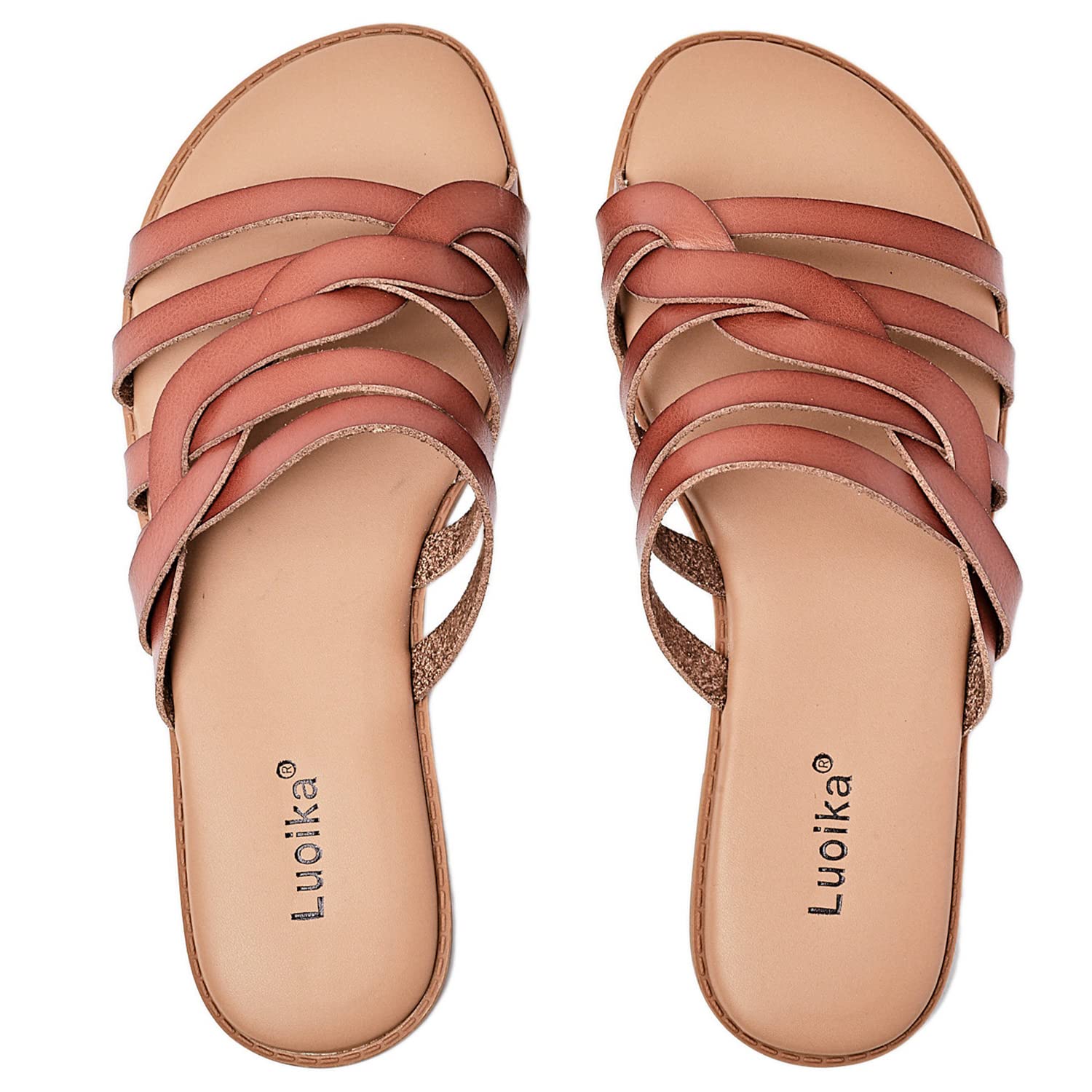 Luoika Women's Wide Width Comfort Sandals LuoikaWomen's Wide