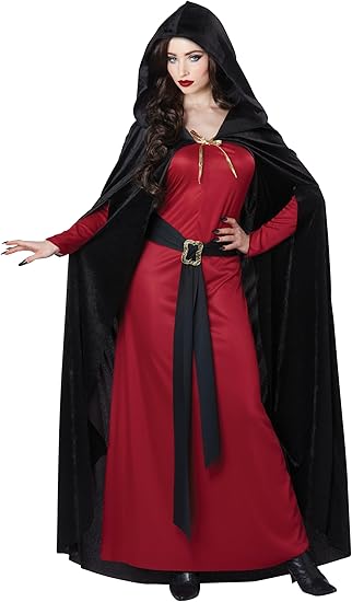 California Costumes Sorceress Dress + Hooded Cape