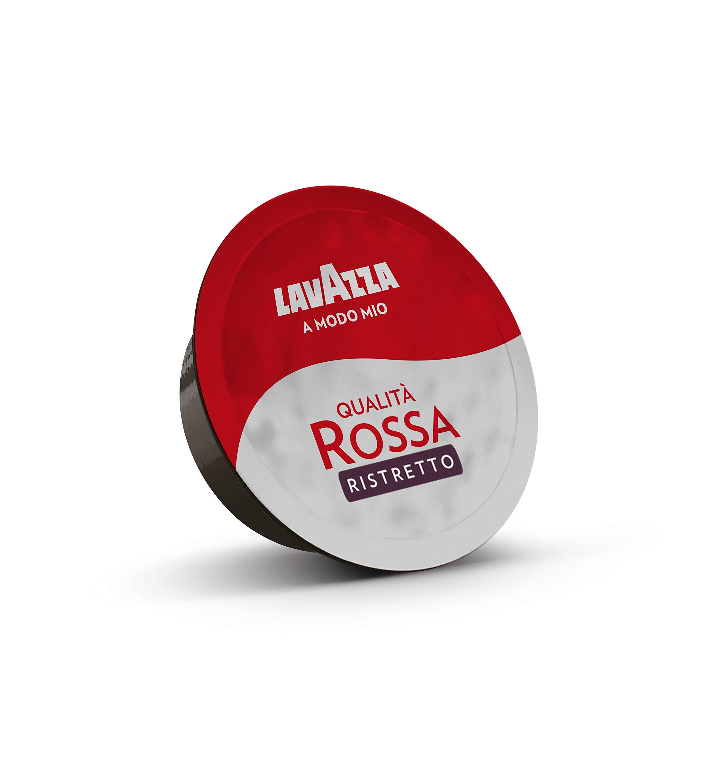 Lavazza, A Modo Mio Qualità Rossa Ristretto, 256 Kaffeekapseln, für einen Espresso mit Noten von Karamell, Arabica und Robusta, Intensität 12/13, schonend geröstet, 16 Packungen x 16 Kapseln
