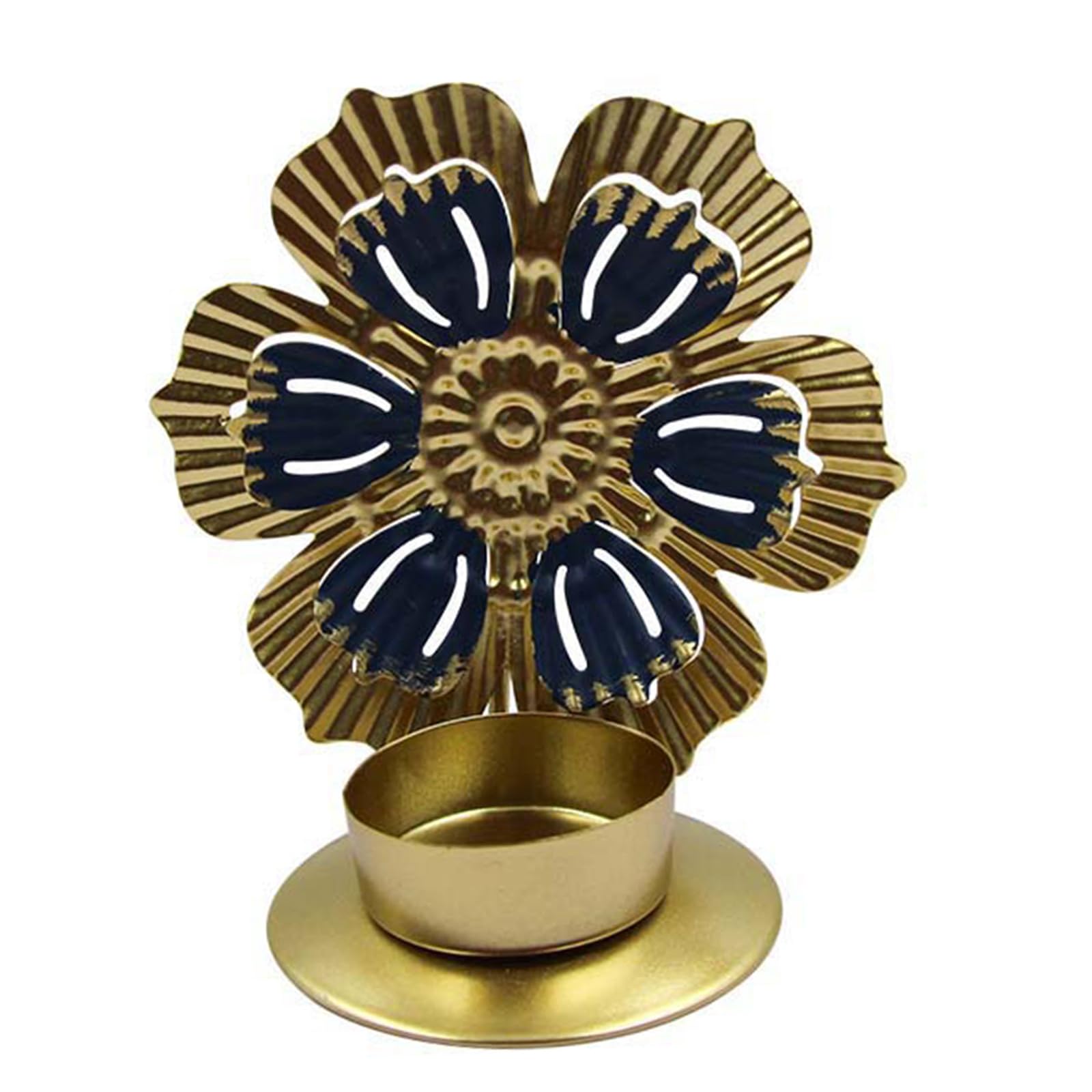 Jazuaiao European Vintage Candlestick Metal Flower Tealight Holder Decorative Taper Stand Centerpieces Decorations Dining Table Stand