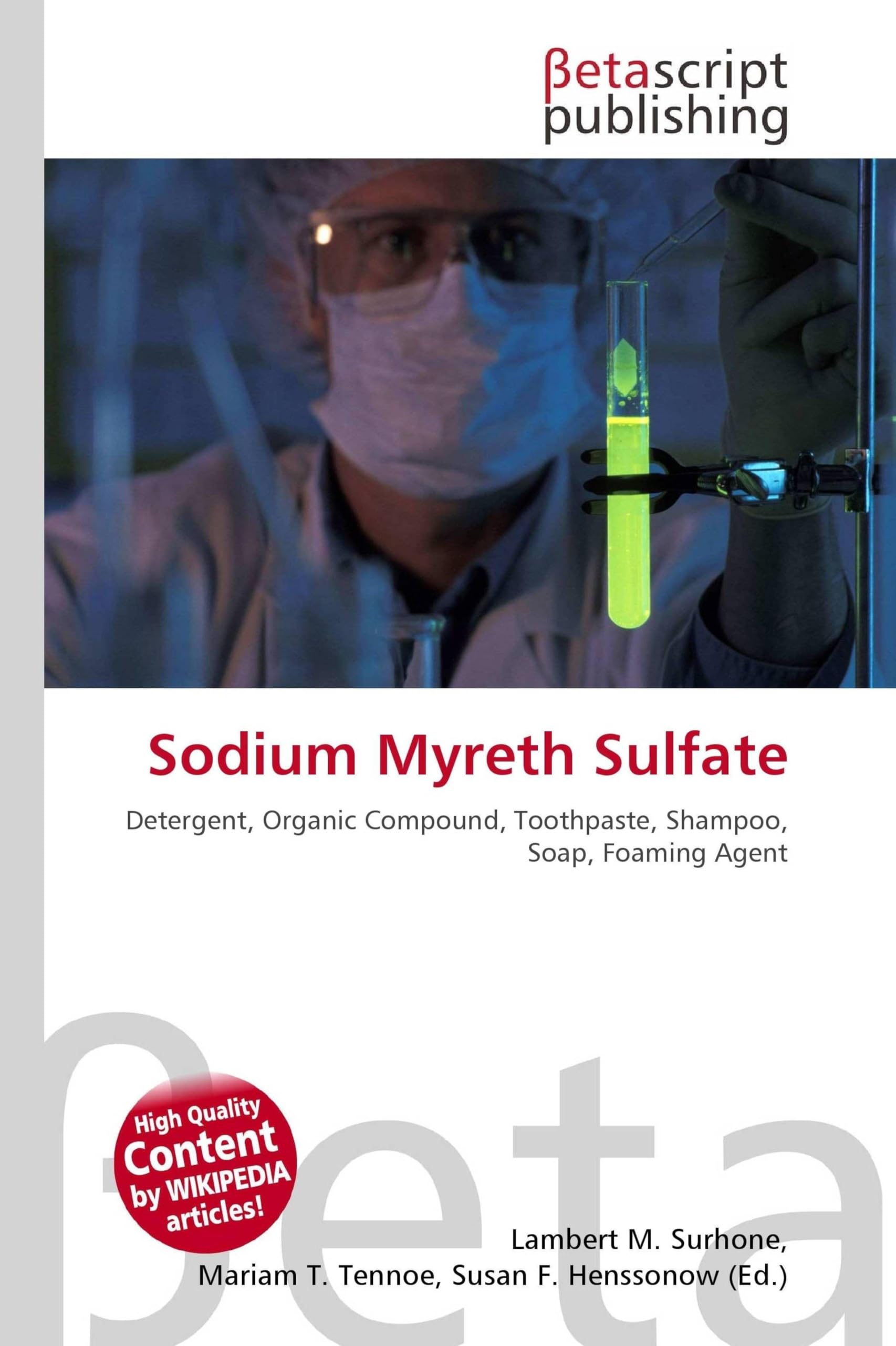 Sodium Myreth Sulfate: Detergent, Organic Compound, Toothpaste, Shampoo, Soap, Foaming Agent