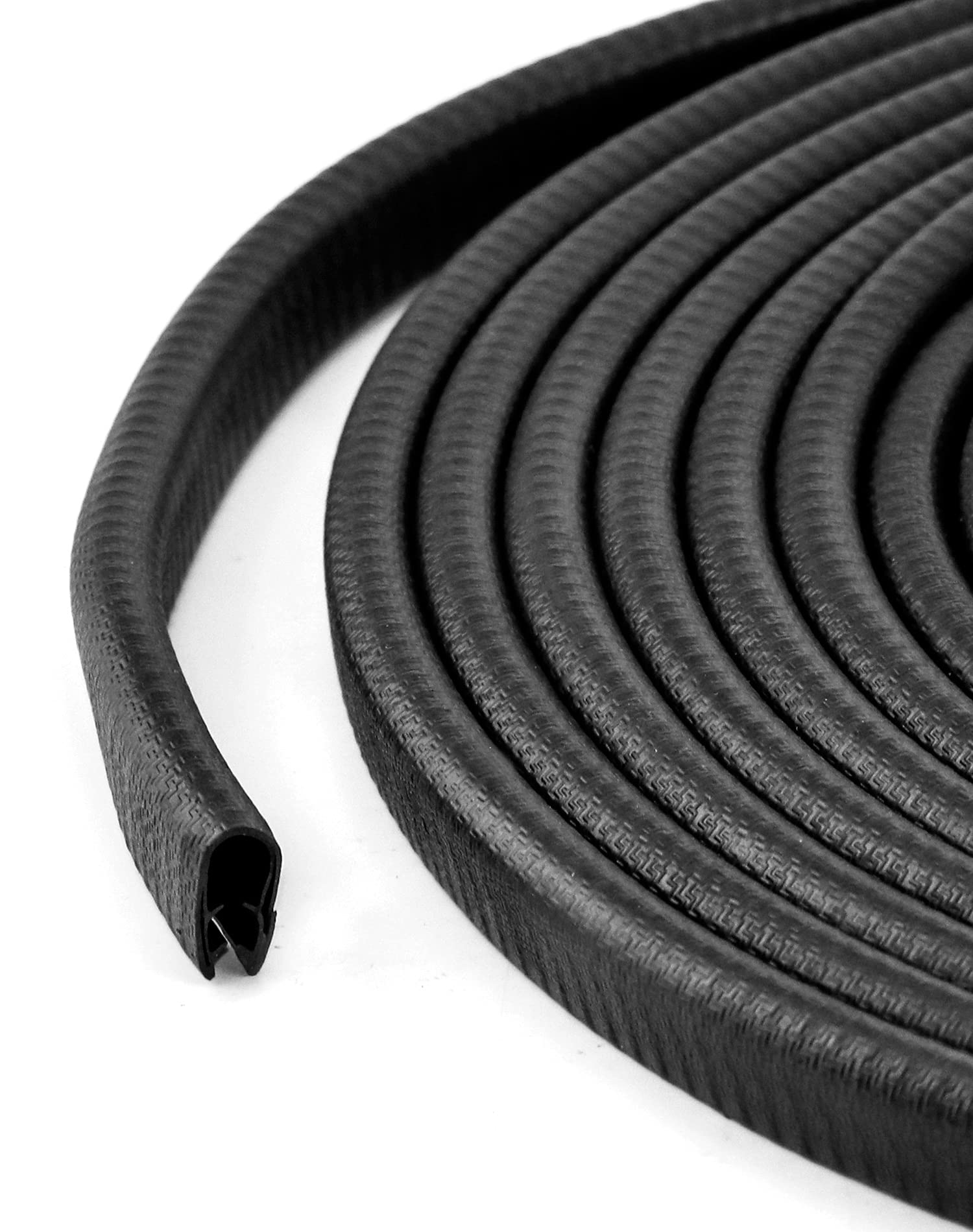 QWORK 9 m EPDM-Gummidichtungsstreifen, passend für Kanten von 0,6 cm bis 0,3 cm.