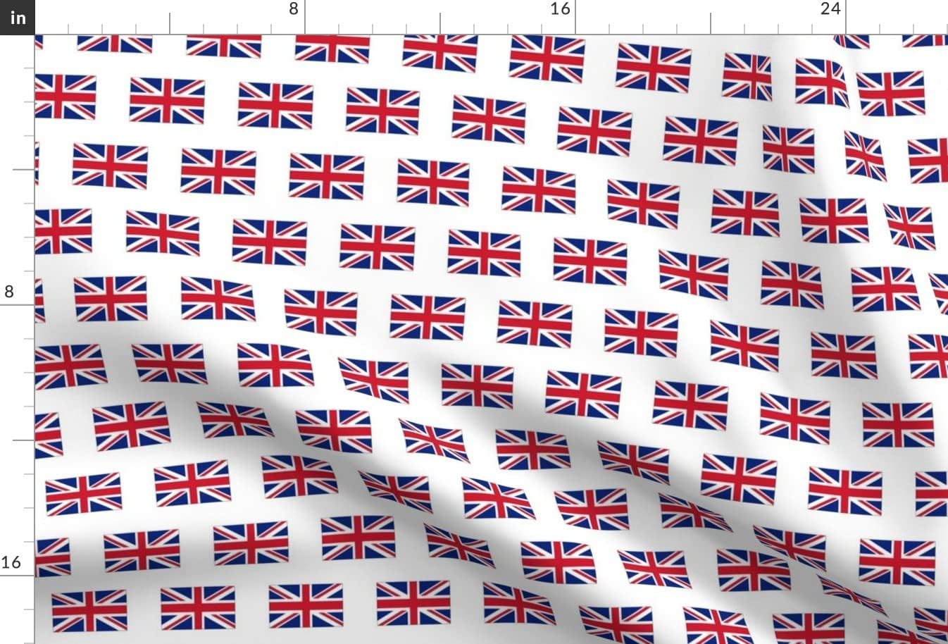 Spoonflower Fabric - Small British England United Great Printed on Minky Fabric by The Yard - Sewing Baby Blankets Quilt Backing Plush
